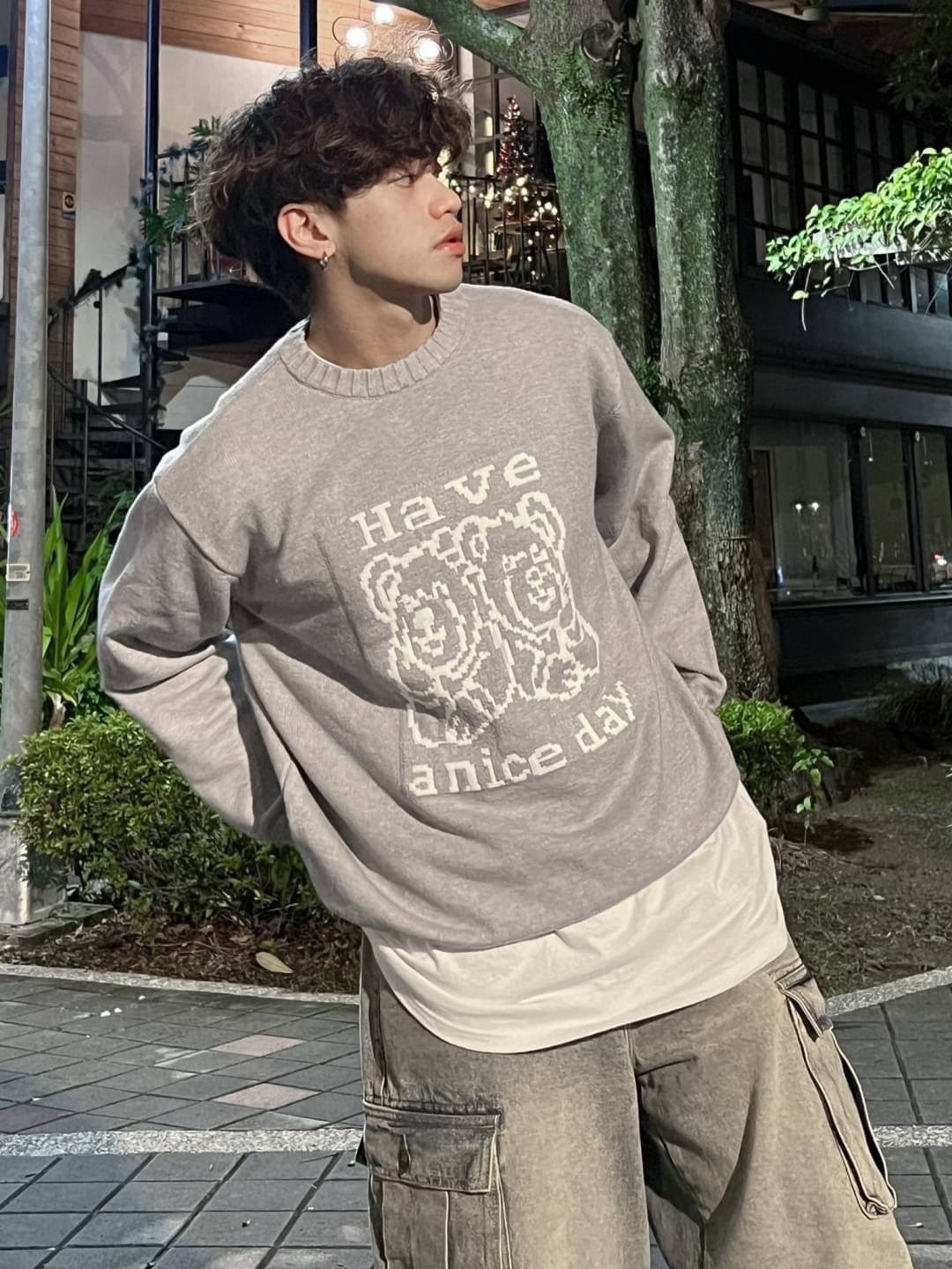 預購【加州辣妹】熊熊毛衣