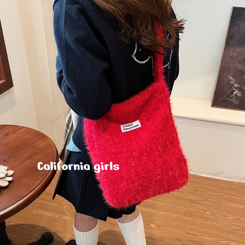 包包系列【加州辣妹】秋冬學院風毛絨包包