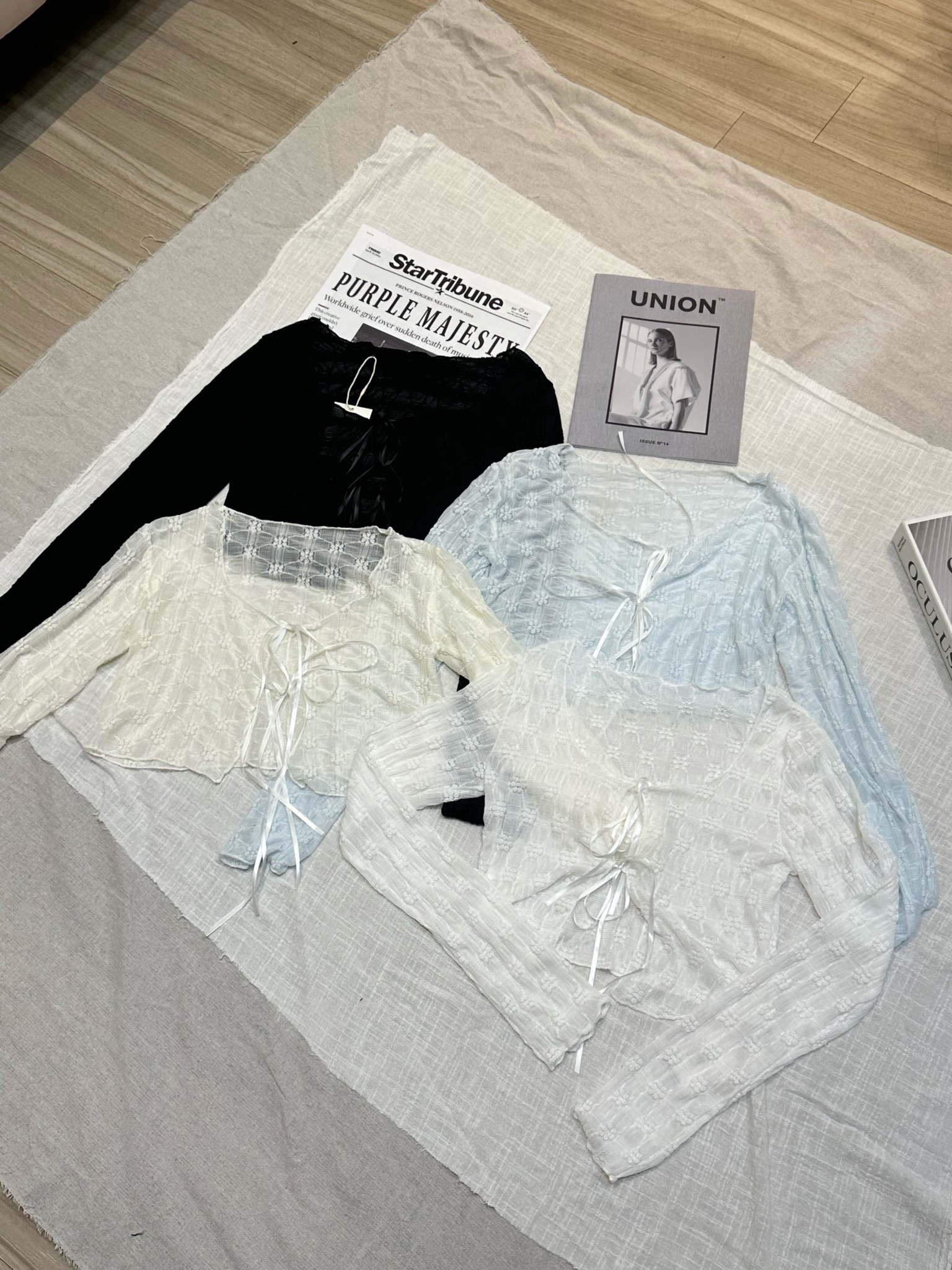 仙女感爆棚 小花罩衫