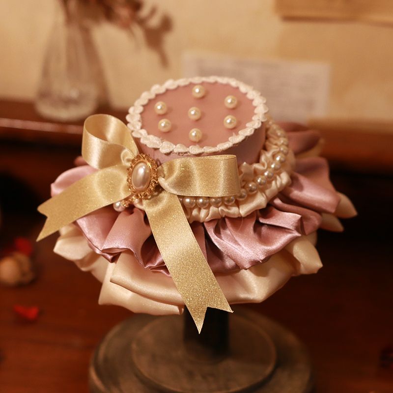 甜奶油Lolita小禮帽/粉色