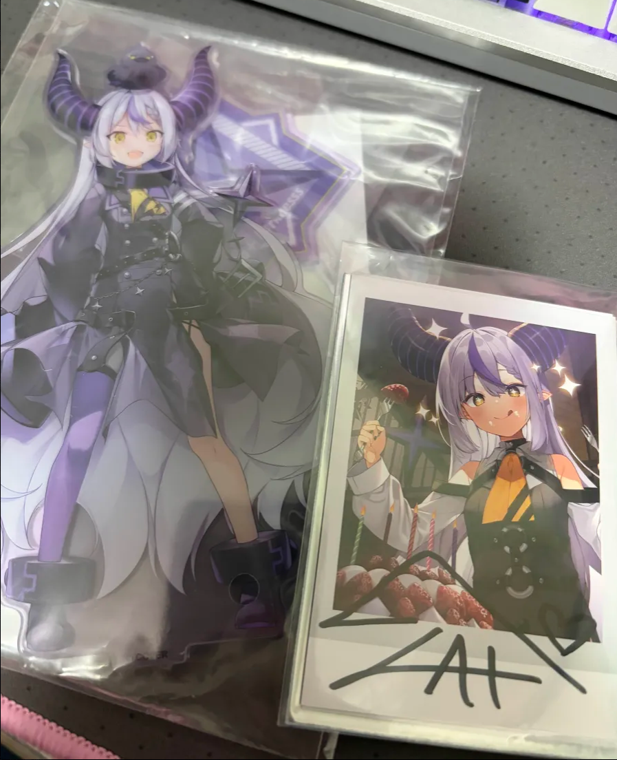 拉普拉斯 親簽拍立得+立牌