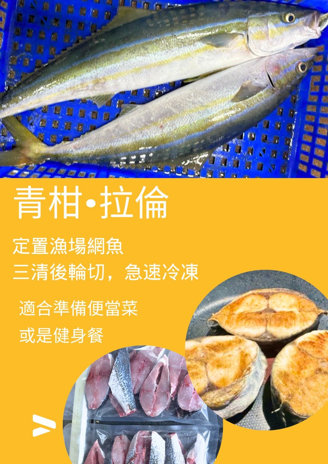 🥢現撈，青柑輪切魚排