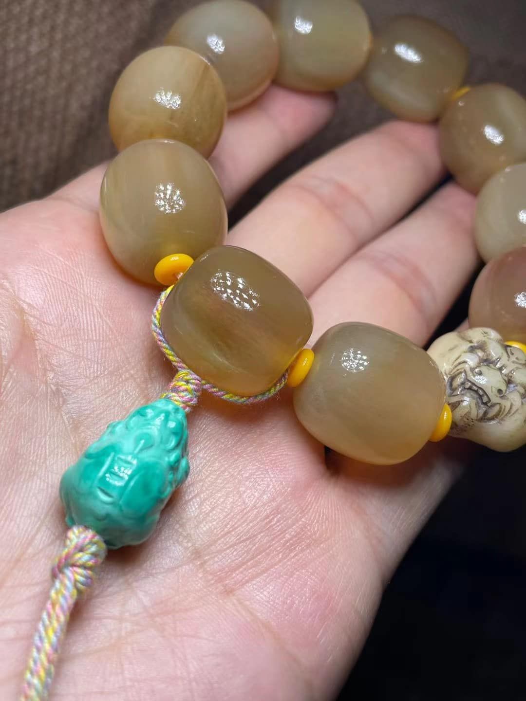 養生仙品【行走的中藥庫高原精靈】—頂級 #賽加羚羊角 手串