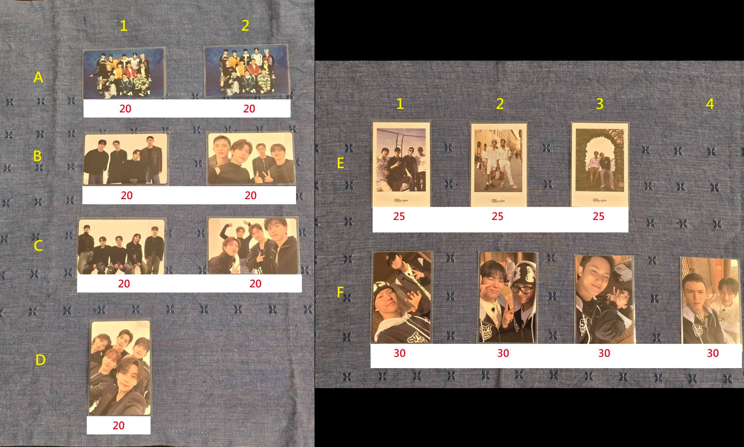 團體卡/小分隊卡/雙人卡  💎需帶A區or日卡G區