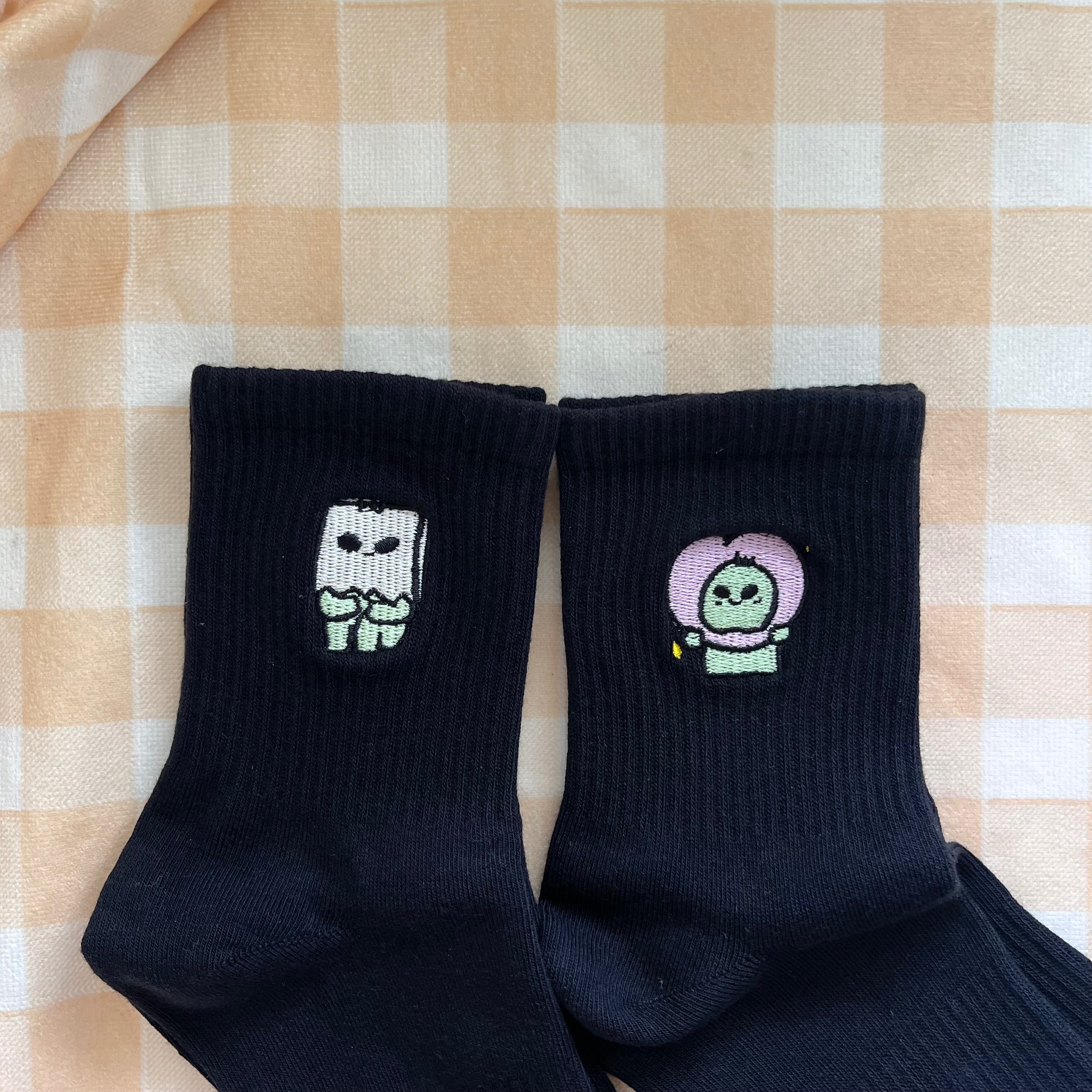 51sdiary✨-外星人刺繡襪子