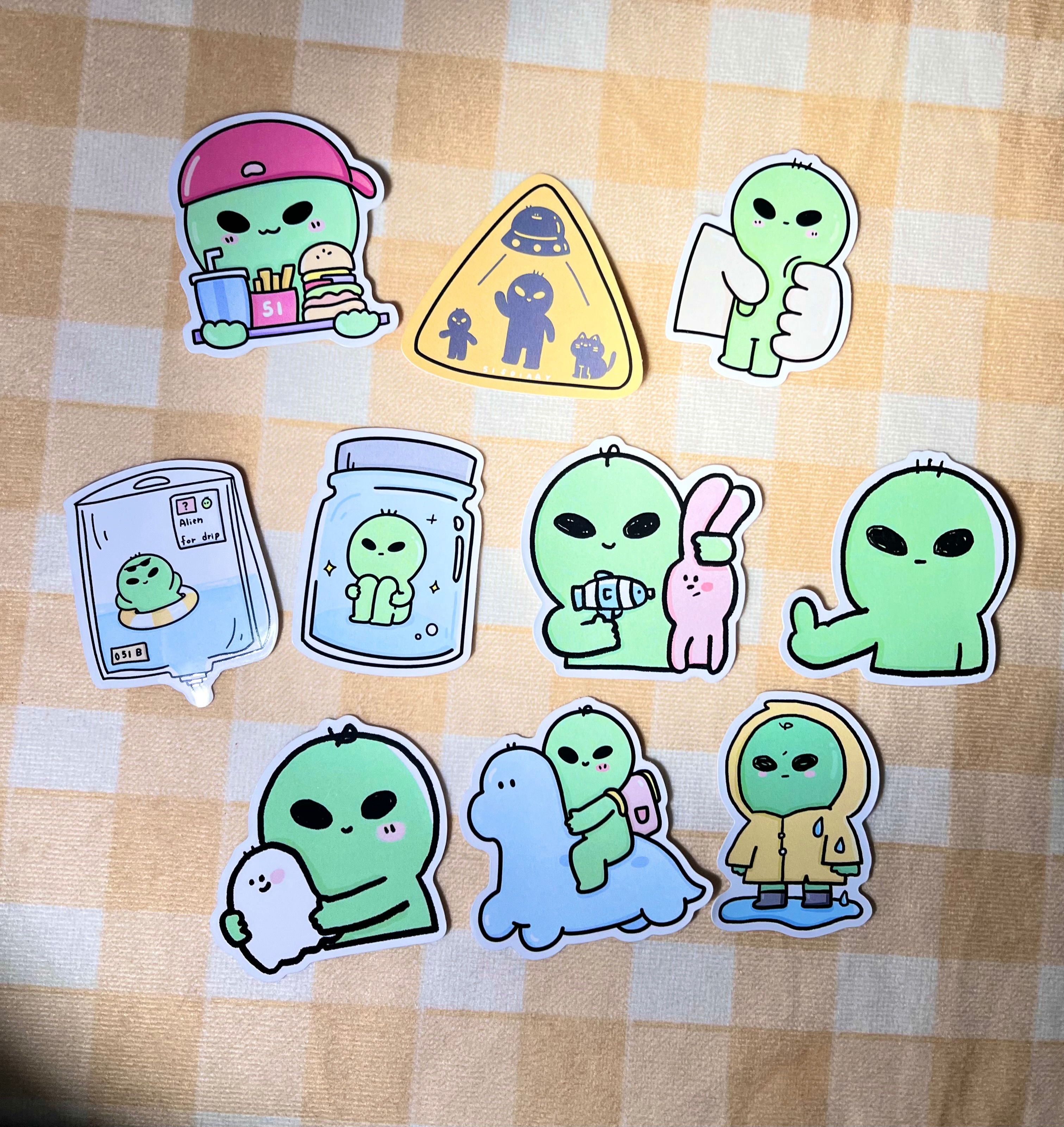 外星人防水貼紙.ᐟ .ᐟ