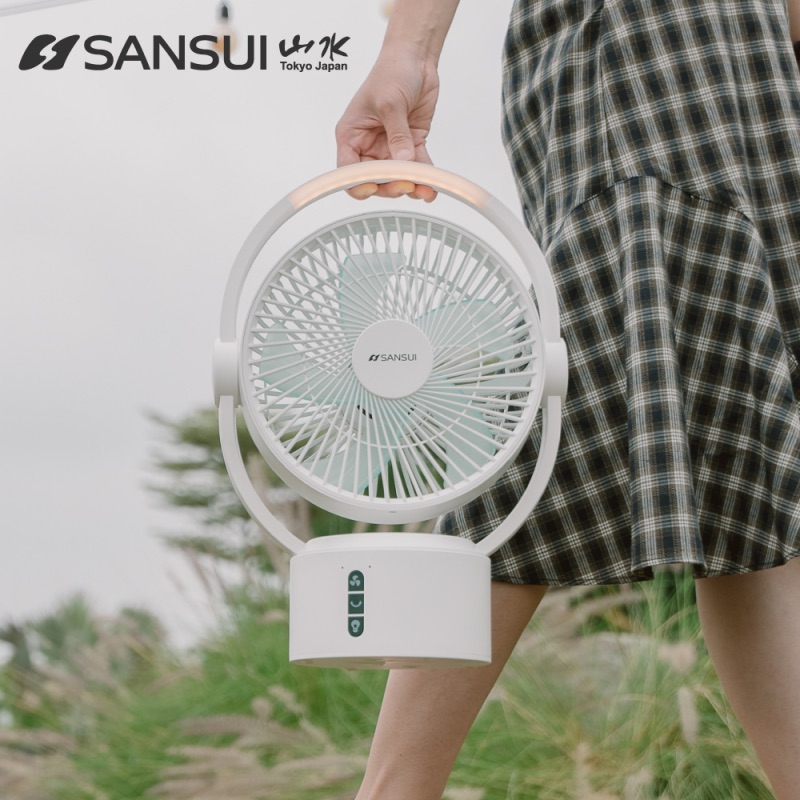 SANSUI 山水 9吋驅蚊充電風扇