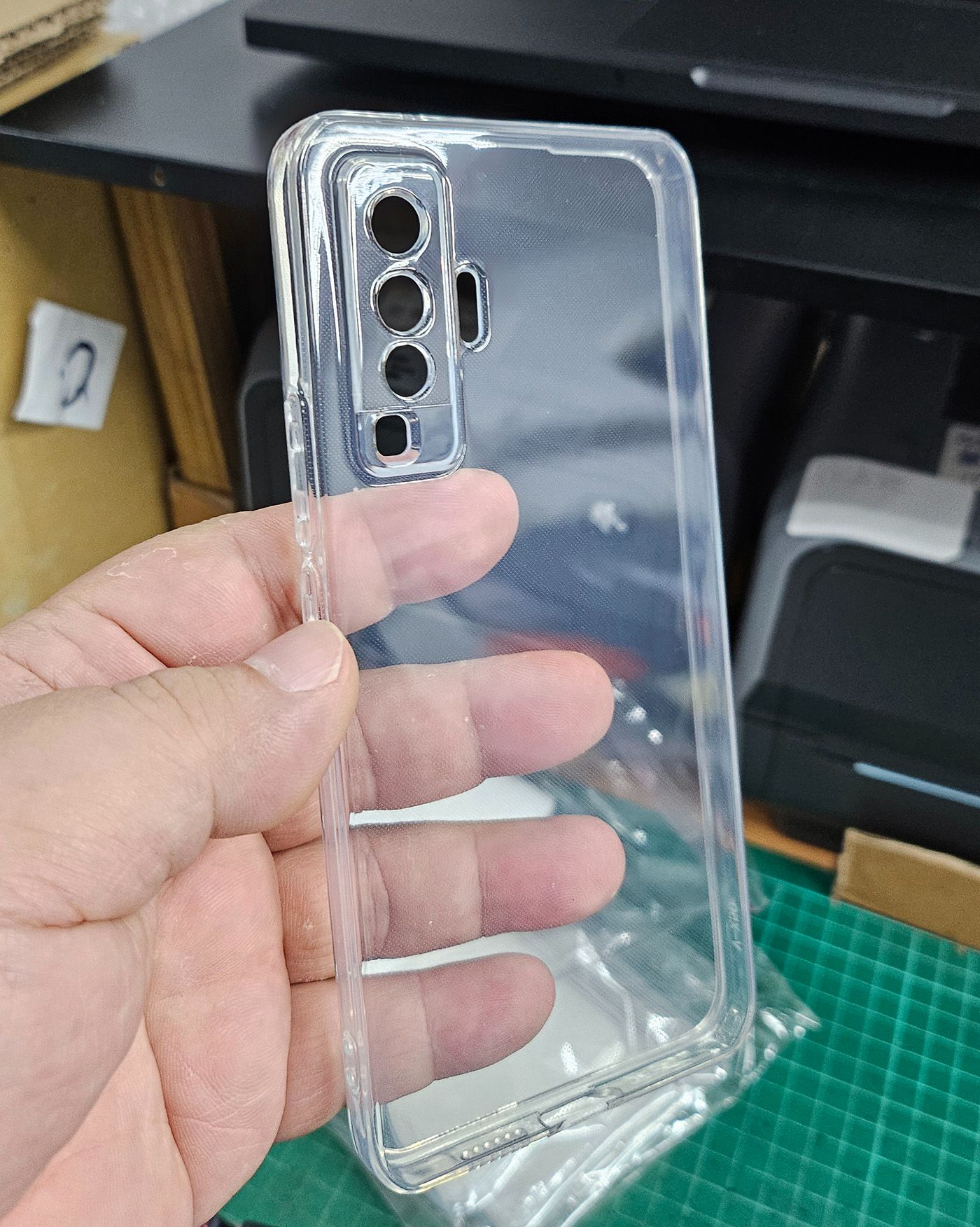 GMO現貨特價 Vivo X50 6.56吋 精孔 超薄0.5mm全透明 軟套 全包覆防刮耐磨展原機美感保護套殼手機套殼