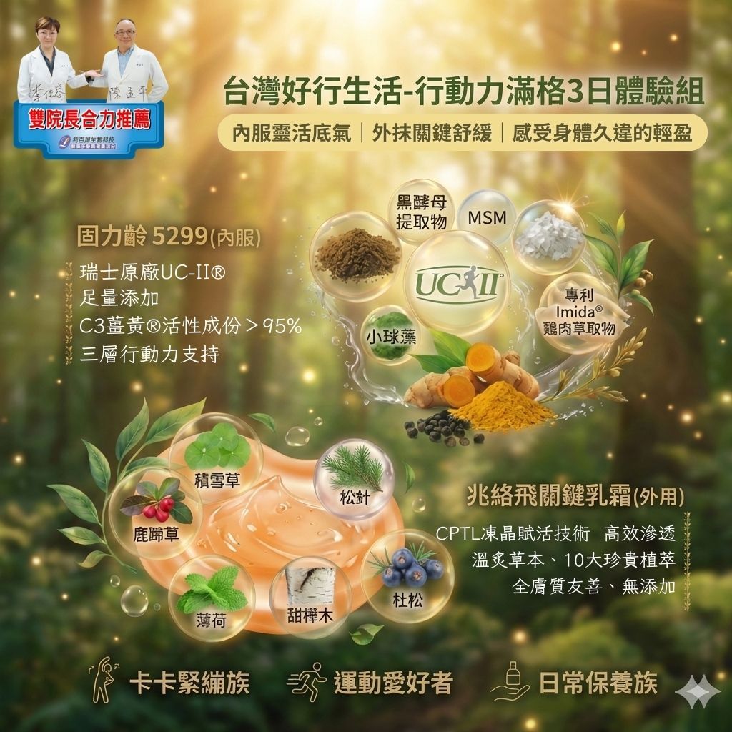 台灣好行生活-行動力滿格3日體驗組