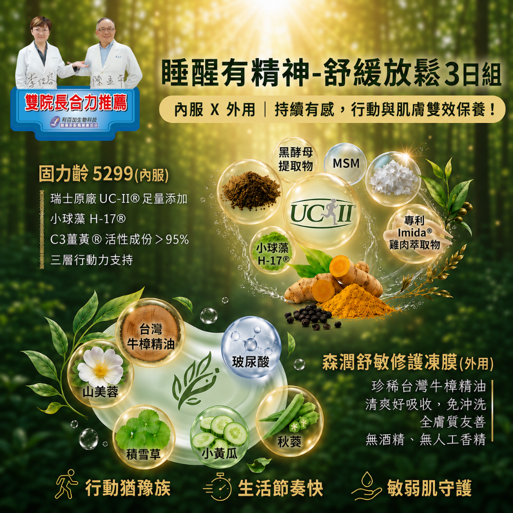 睡醒有精神-舒緩放鬆3日組