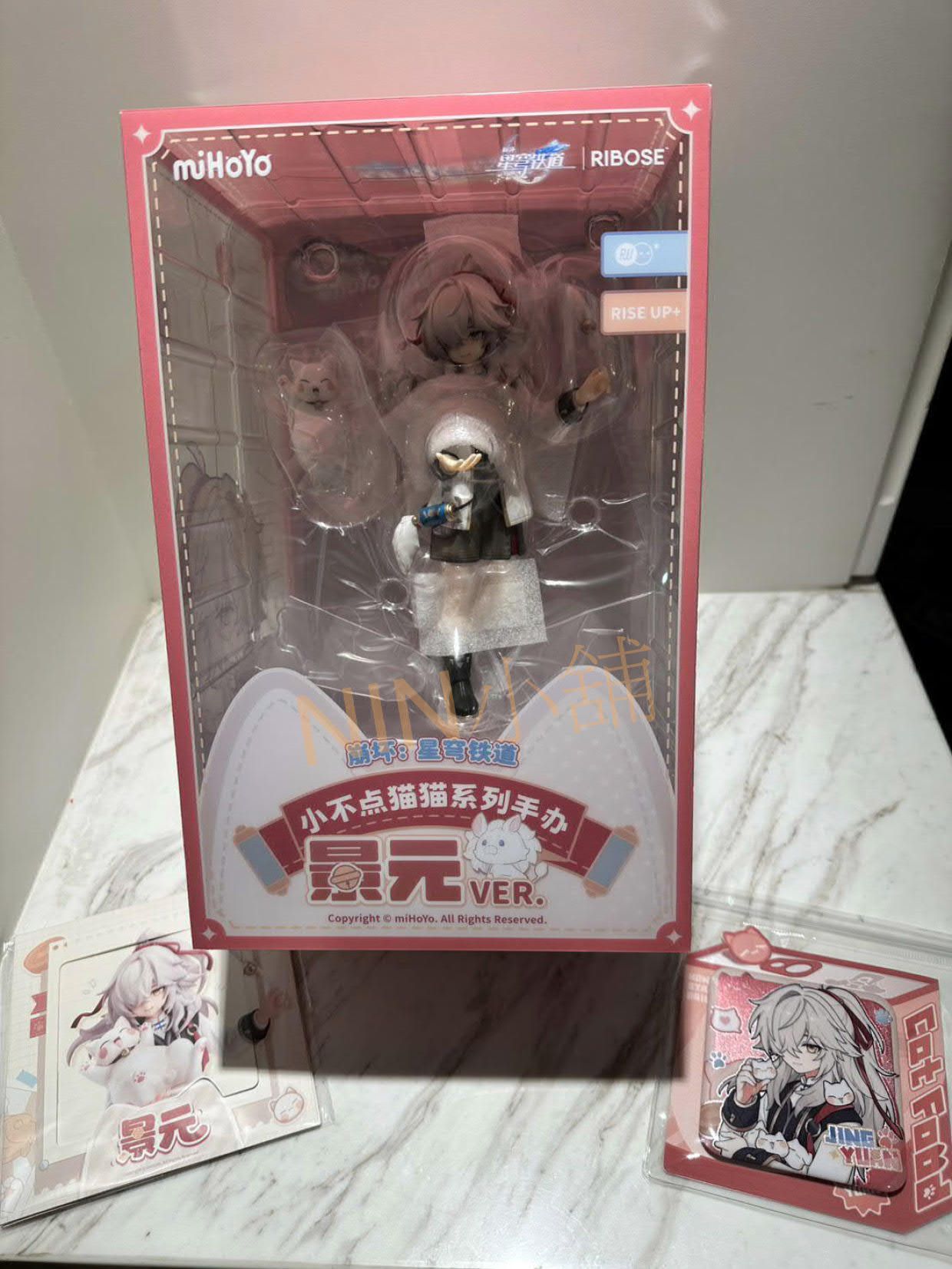 NIN✨【崩壞星穹鐵道】（全新現貨）﹝小不點貓貓─手辦﹞公仔（含預購特典徽章、預訂卡）、景元