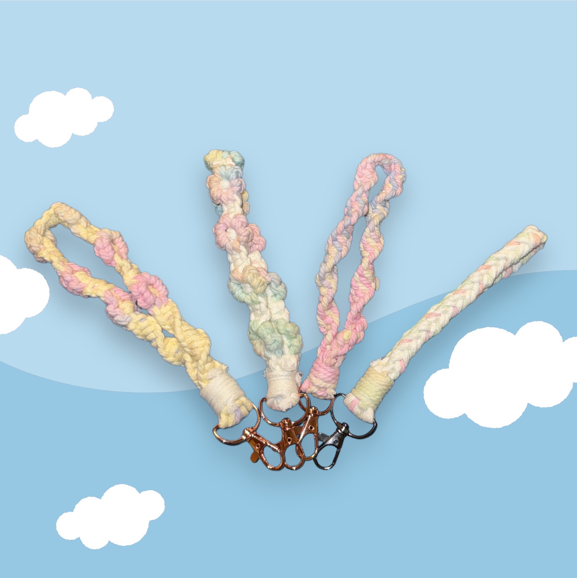 花花手機掛繩（短