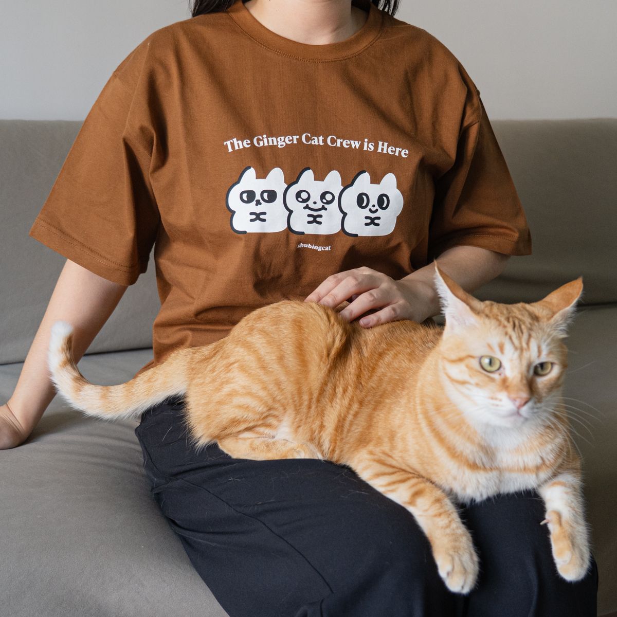 [焦香薯餅]標語寬版上衣