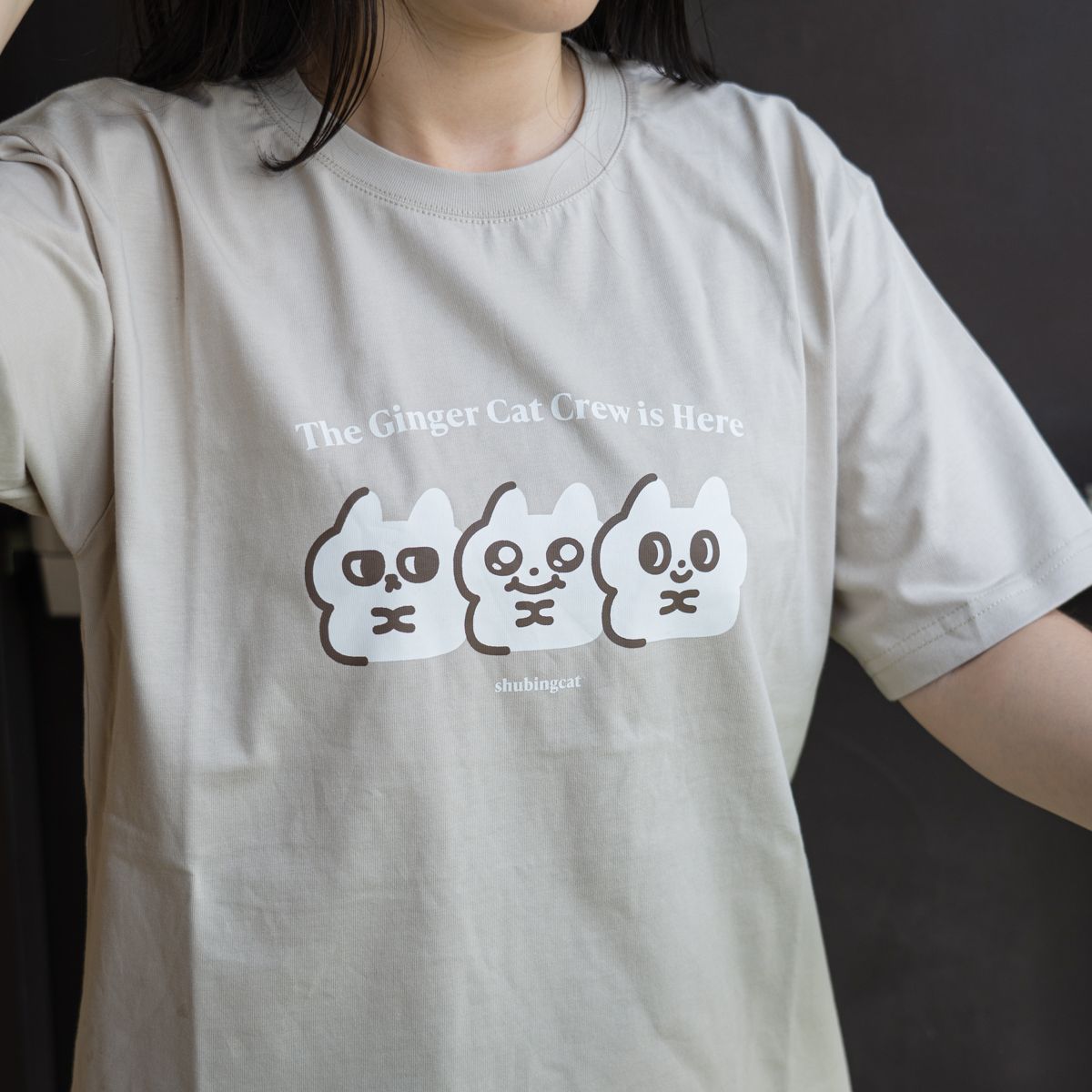 [薯泥大象灰]標語寬版上衣