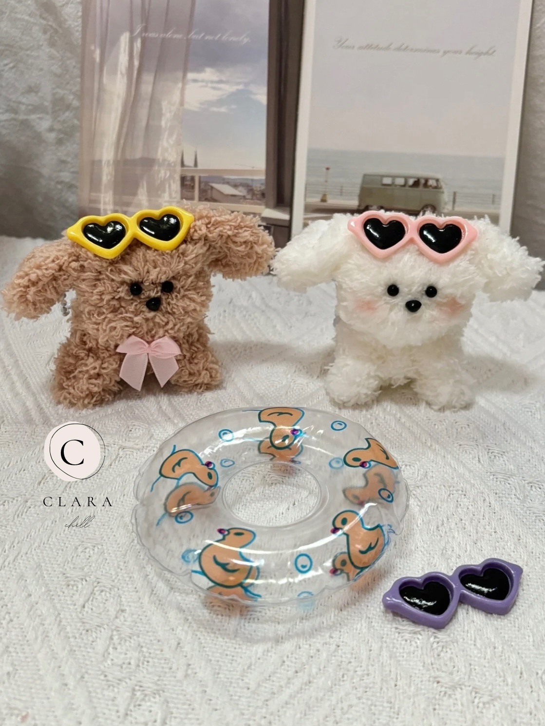 韓國流行手工製作毛料娃娃/包包吊飾/狗狗款