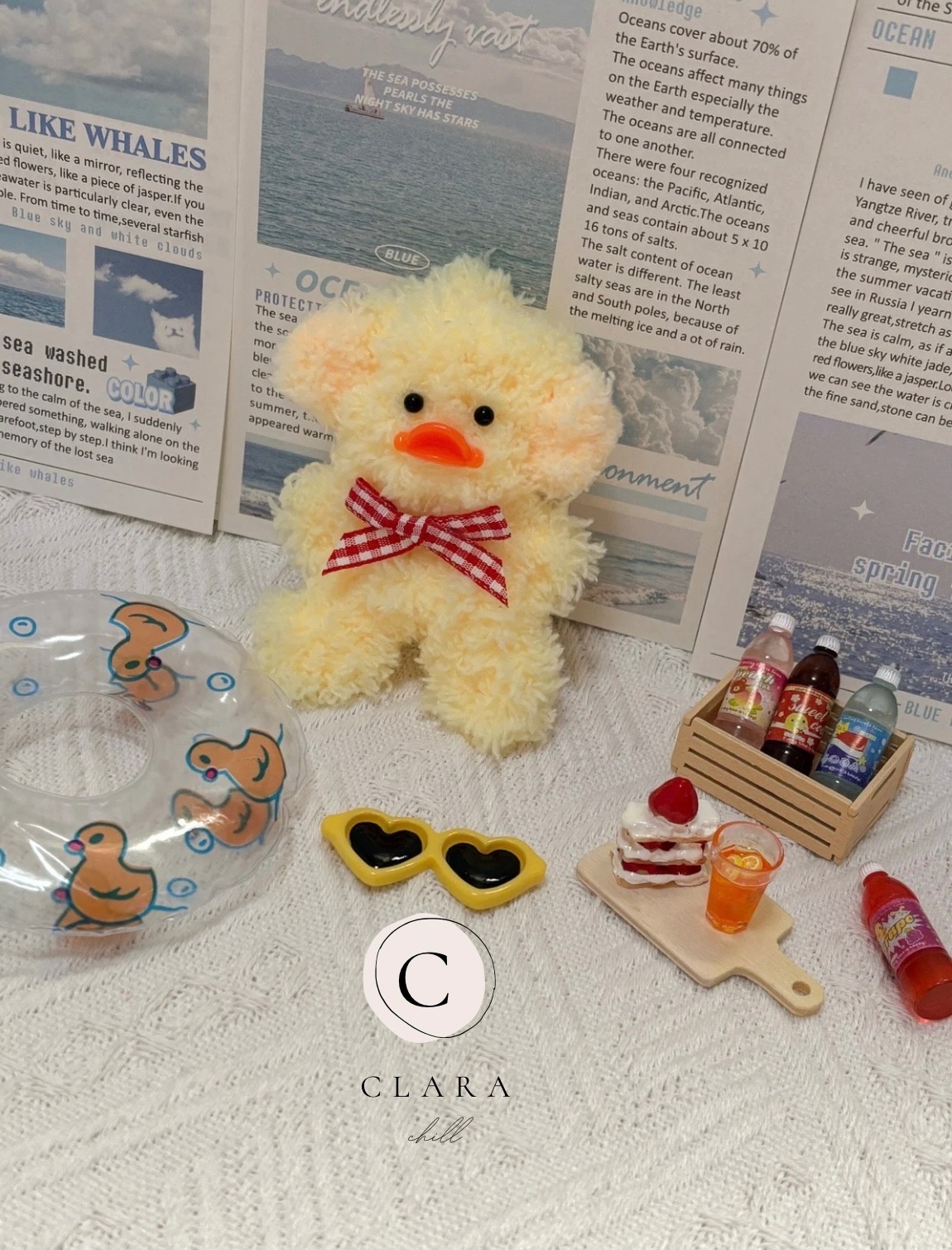 韓國流行手工製作毛料娃娃/包包吊飾/鴨子款