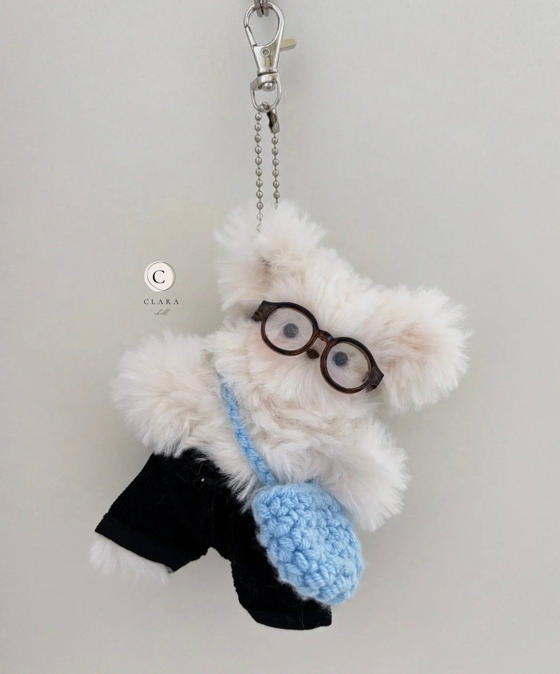 韓國流行手工製作毛料娃娃/包包吊飾/文青小熊