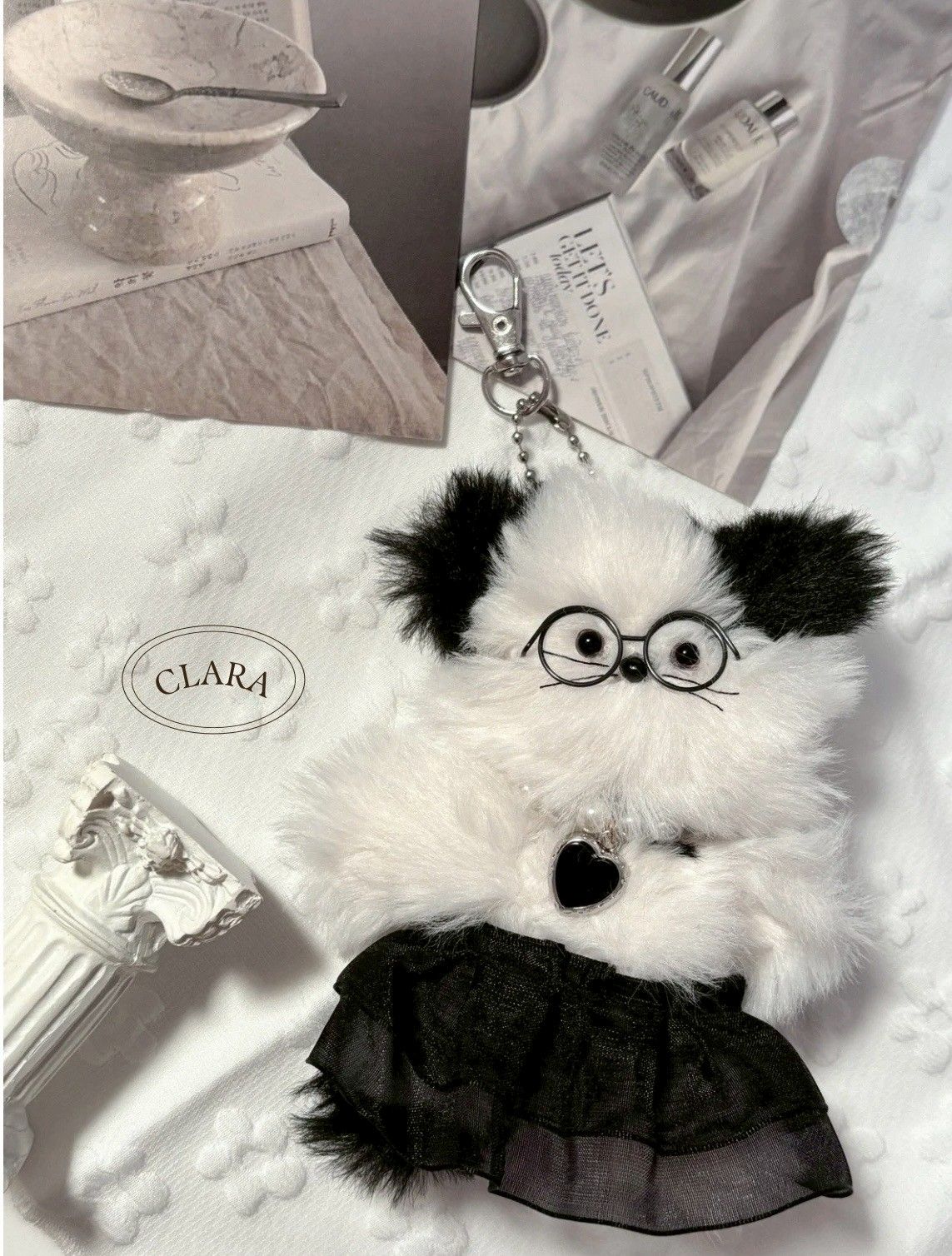 韓國流行手工製作毛料娃娃/包包吊飾/貴族學院貓