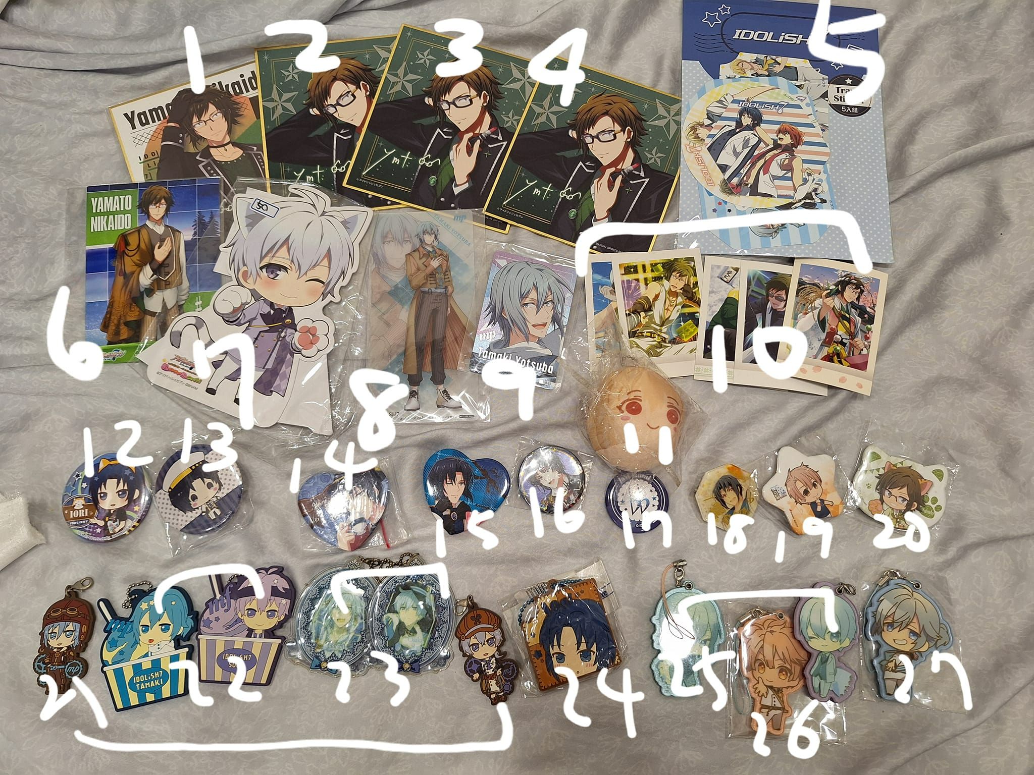 IDOLISH7 偶像星願 紙類＆徽章小物區 （請注意整筆訂單滿$50出貨）