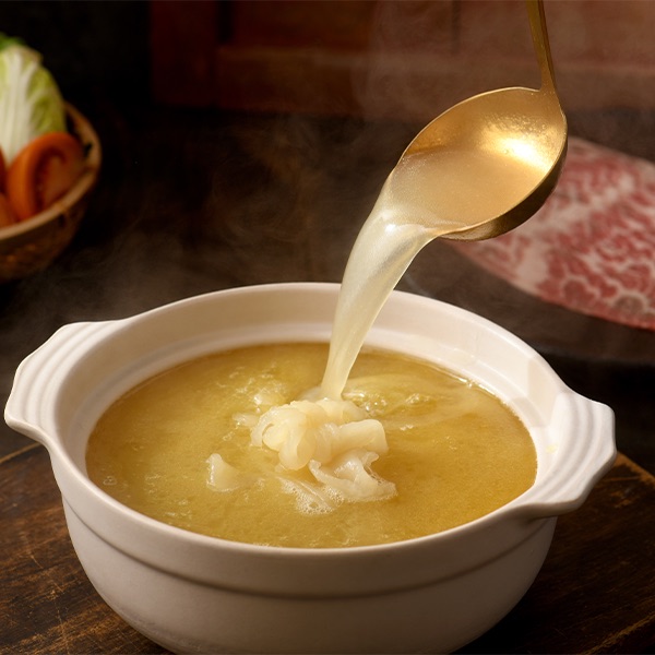 萬家饗念黃金花膠火鍋湯底