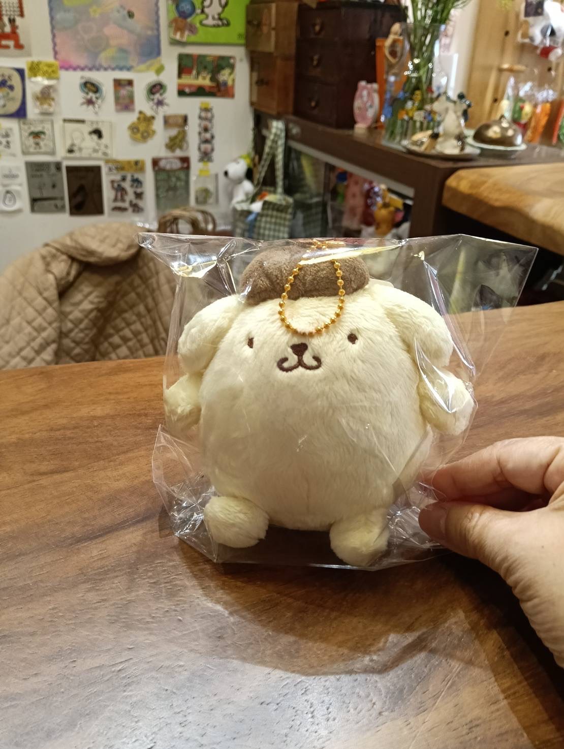 布丁狗圓滾滾吊飾