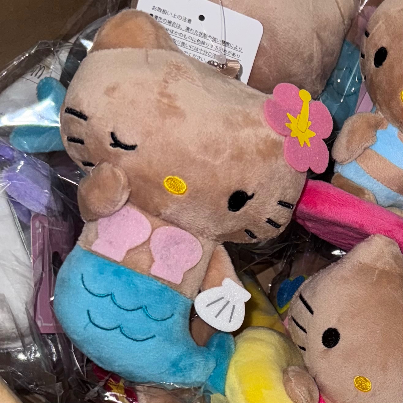 曬黑Kitty美人魚吊飾