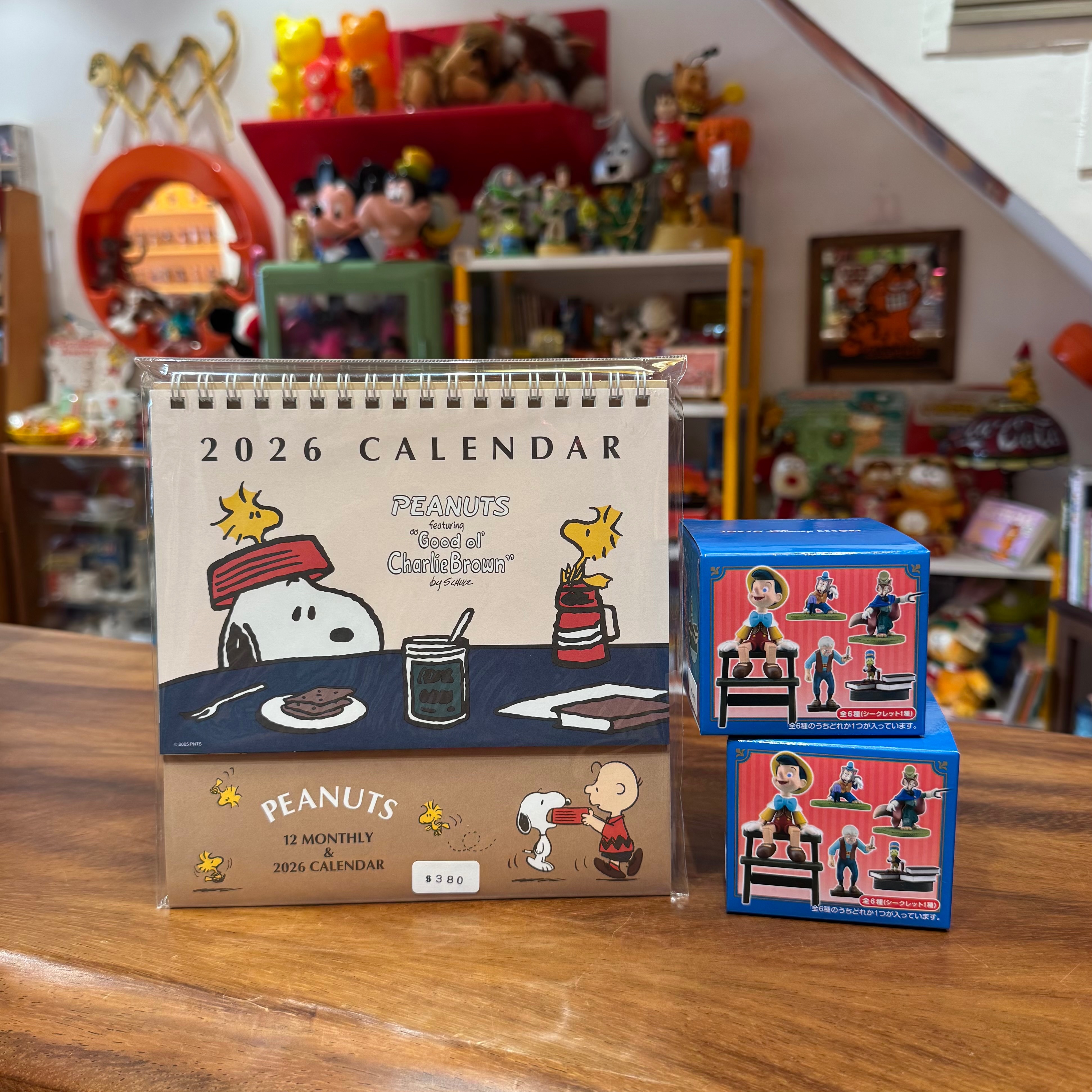 Snoopy桌曆 小木偶盲盒*2