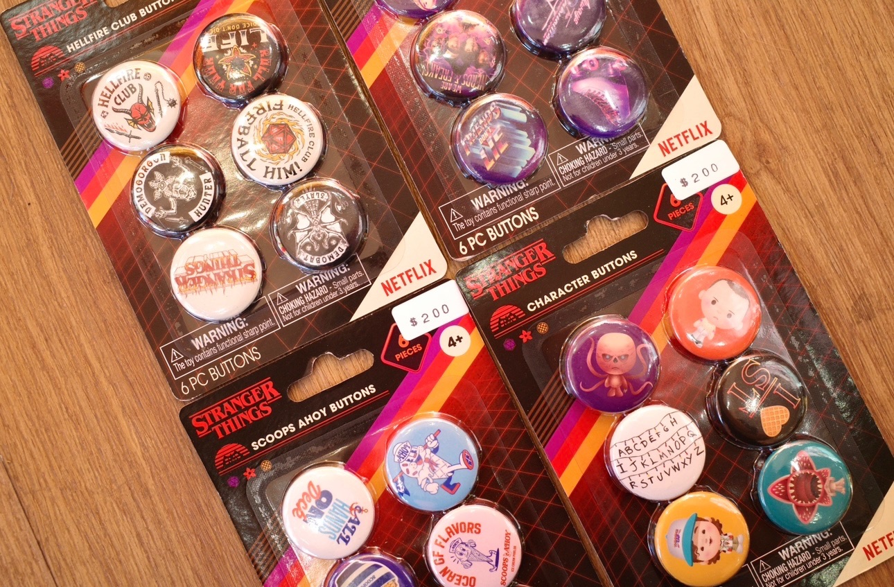 怪奇物語六入小別針組 四款