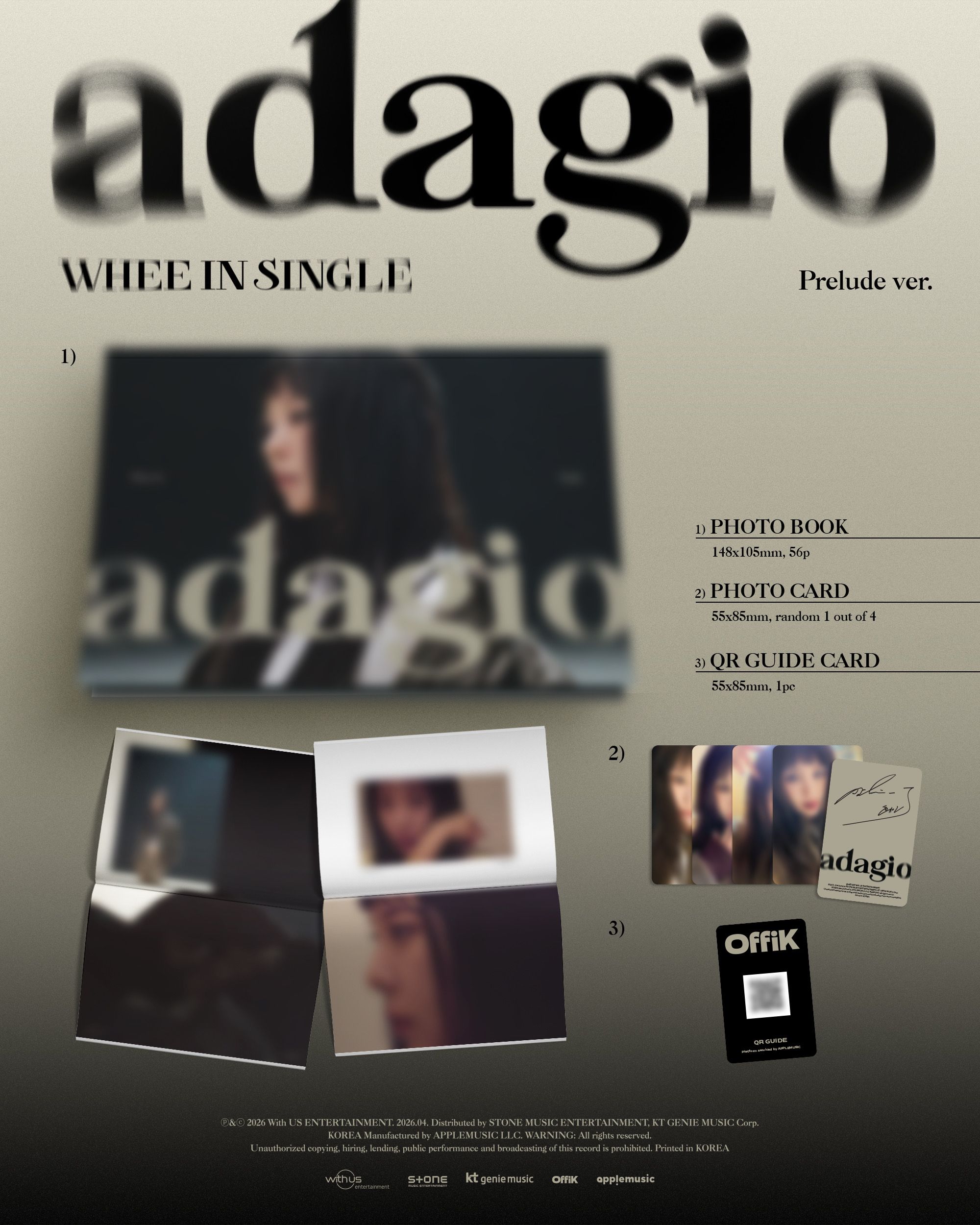 丁輝人--年曆組、Adagio單曲