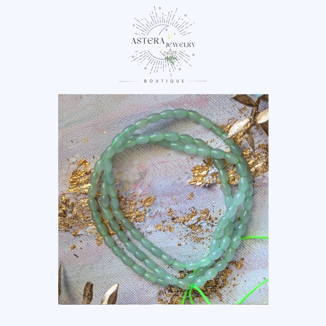 天然緬甸A貨翡翠~冰晴珠串 （可當項鍊或自行改成手鍊）