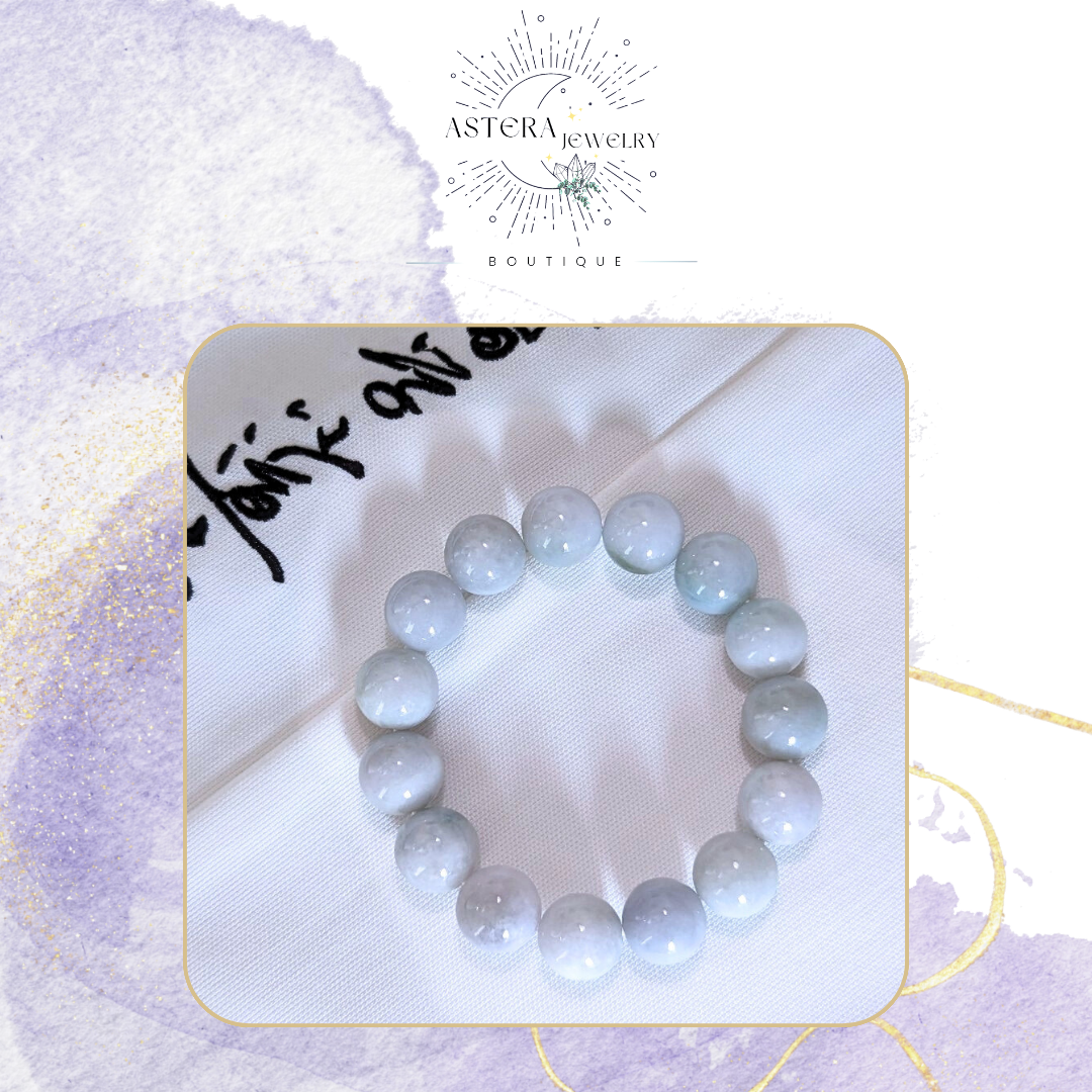 翡翠天然緬甸A貨~春彩仙影（手串）