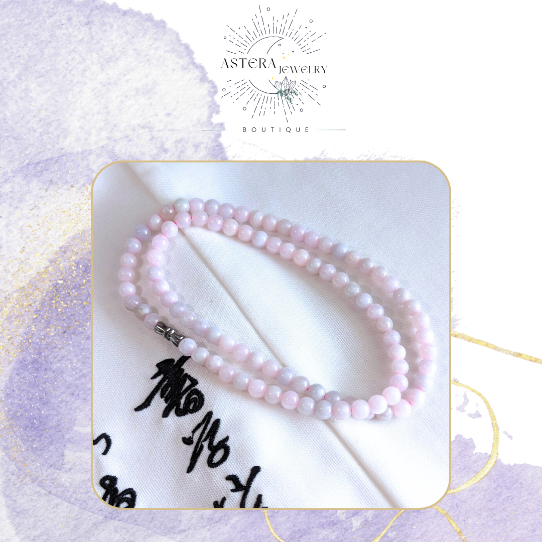 天然緬甸A貨翡翠~粉霞玉珠（珠串，可自行搭配吊墜）