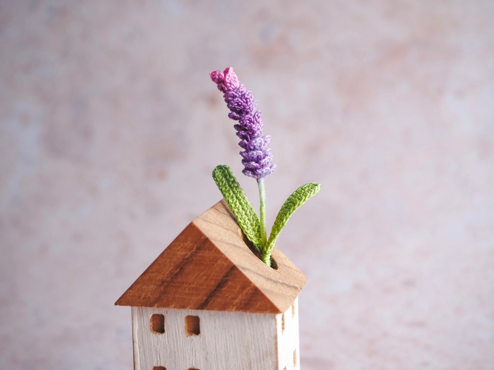 微鉤薰衣草（含木房子花器）