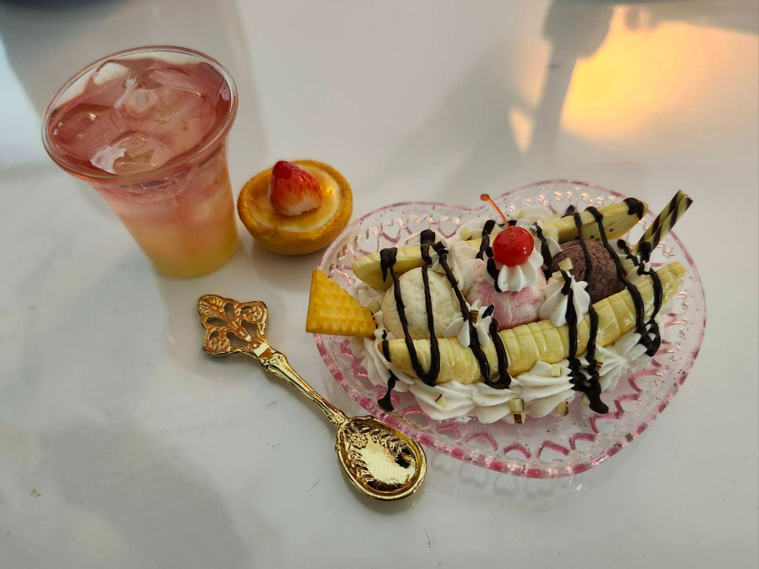 薔薇誓言 香蕉盤+飲料+蛋撻