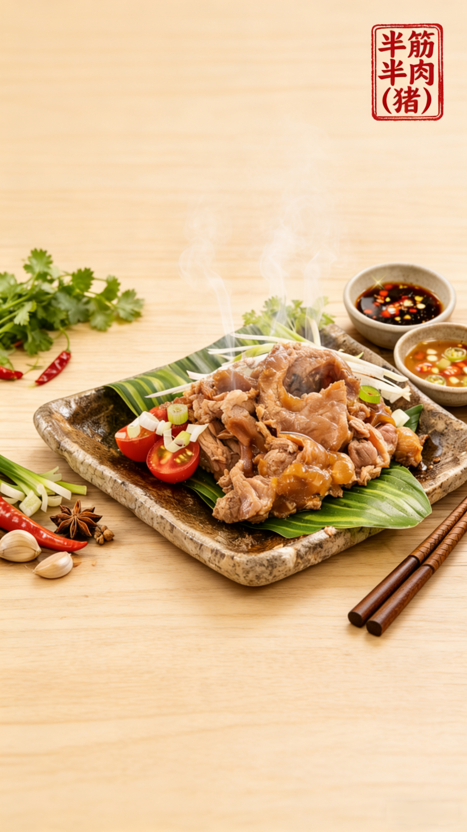 【蔥燒半筋半肉（豬）】