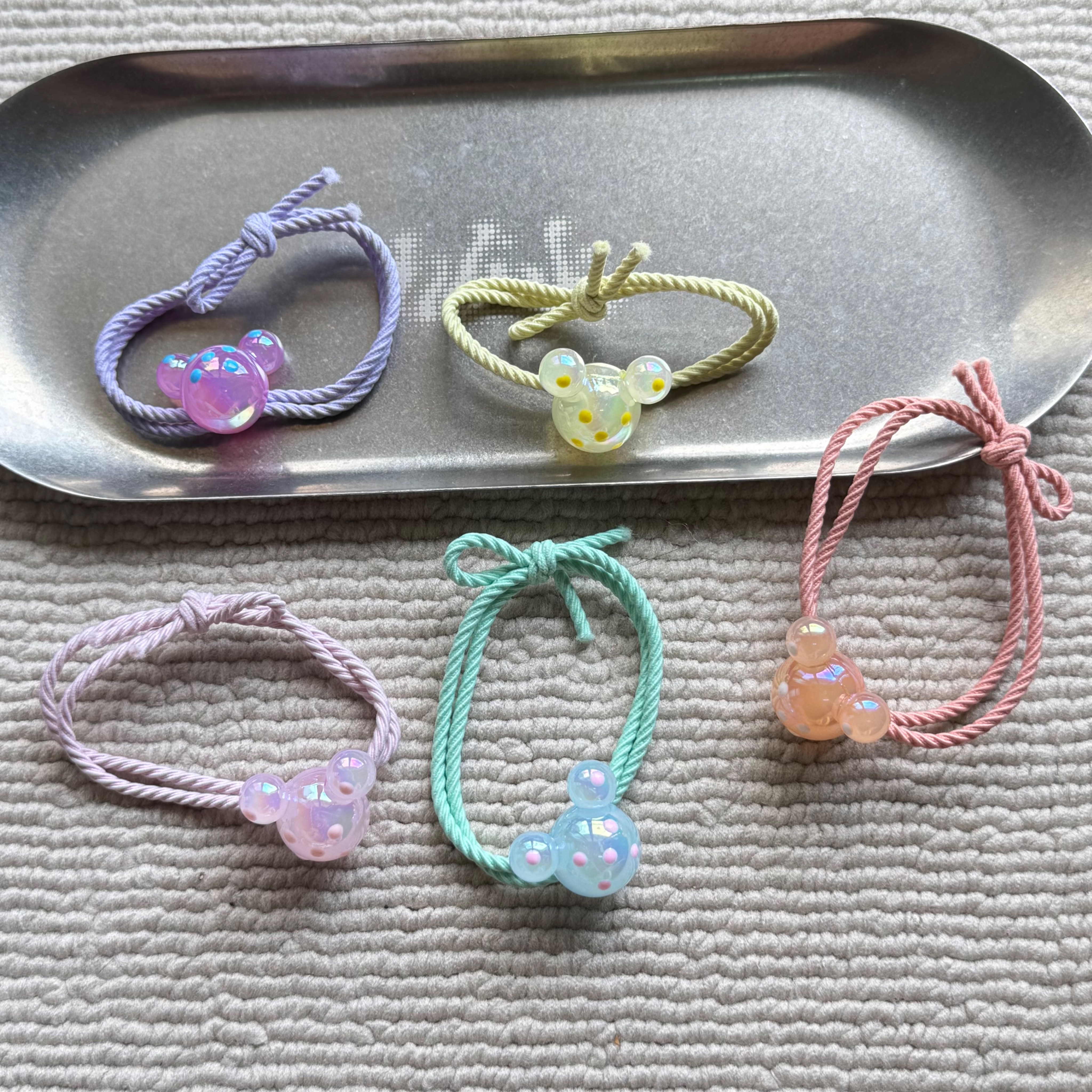 晶透果凍繽紛髮圈