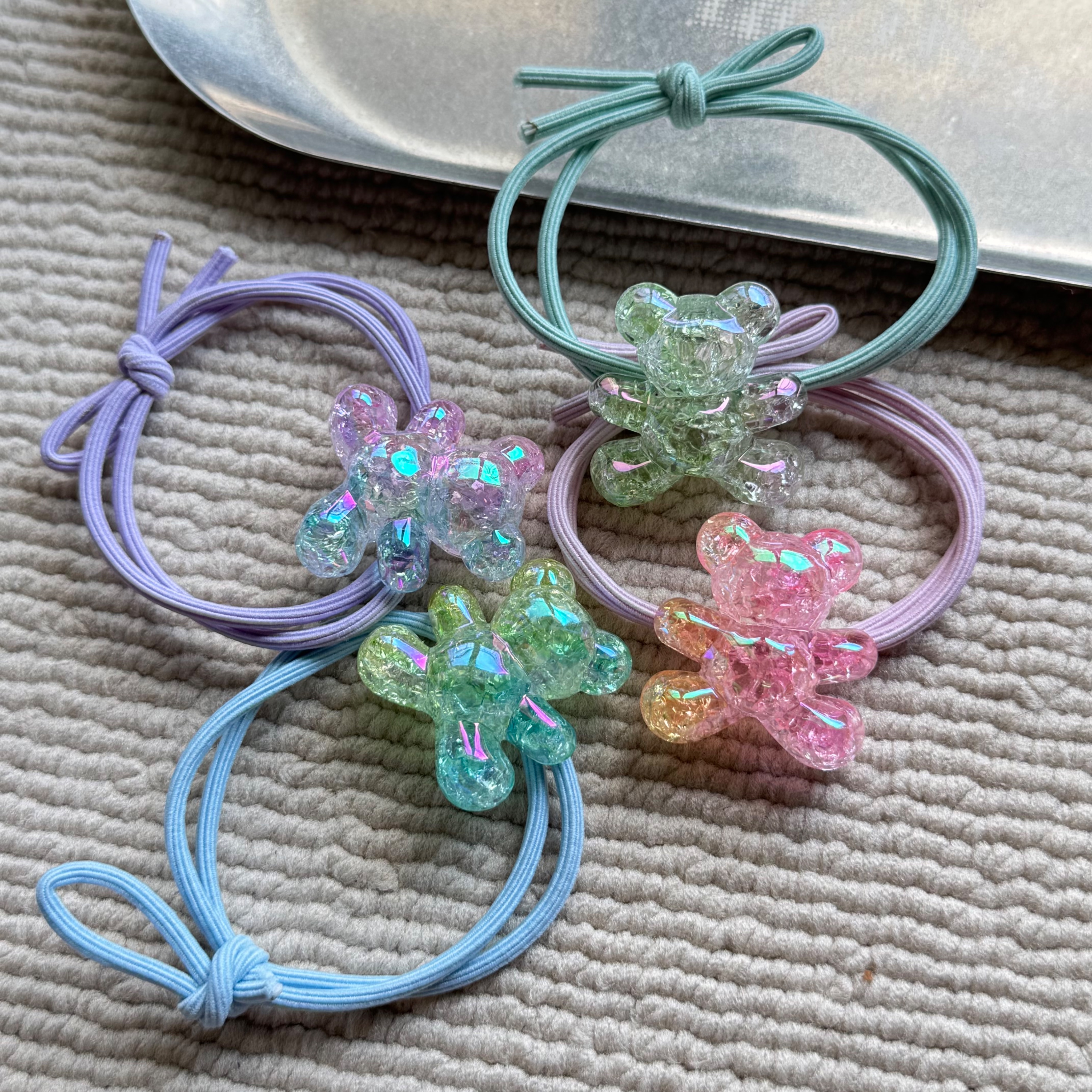 爆裂珠小熊髮圈