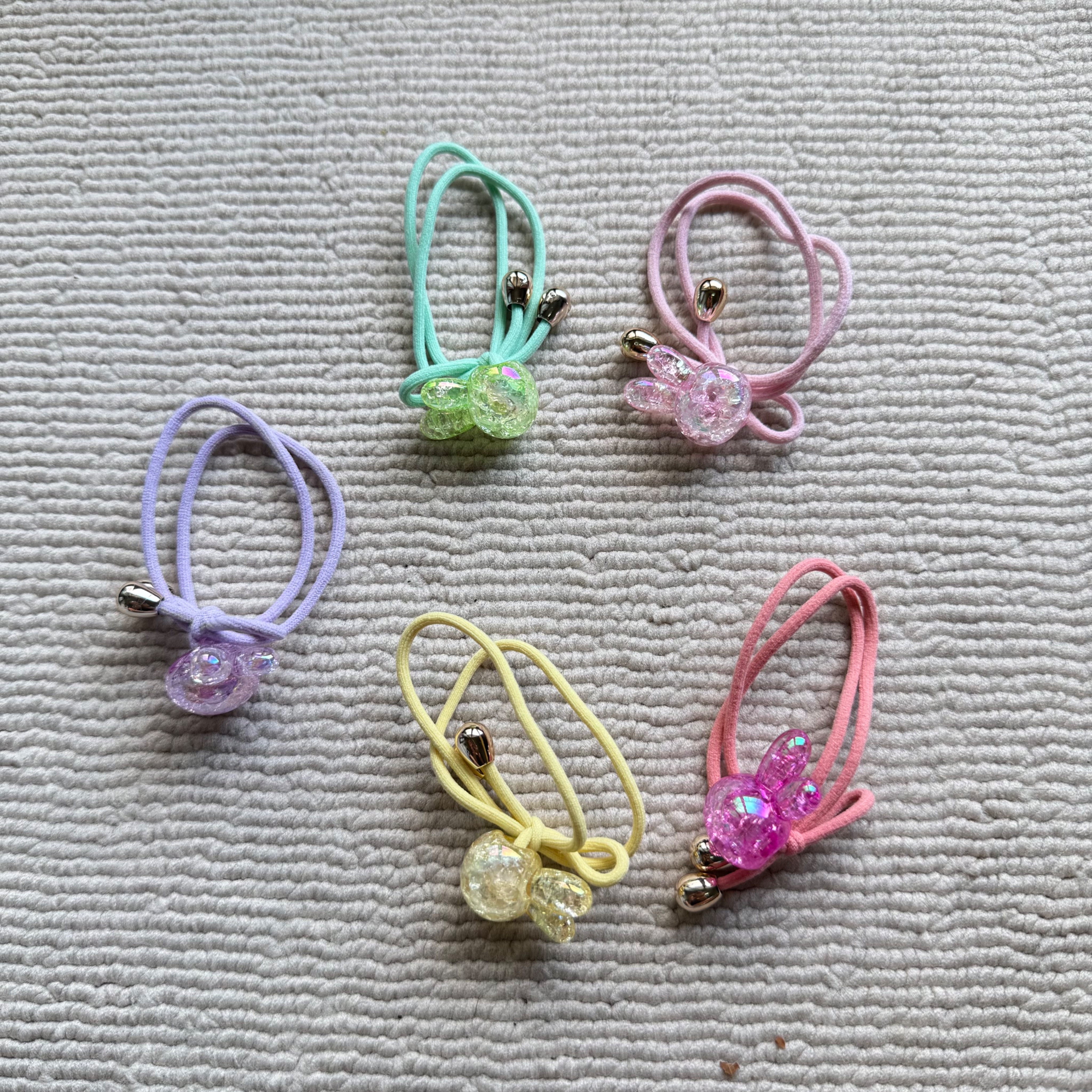 爆裂珠兔子髮圈