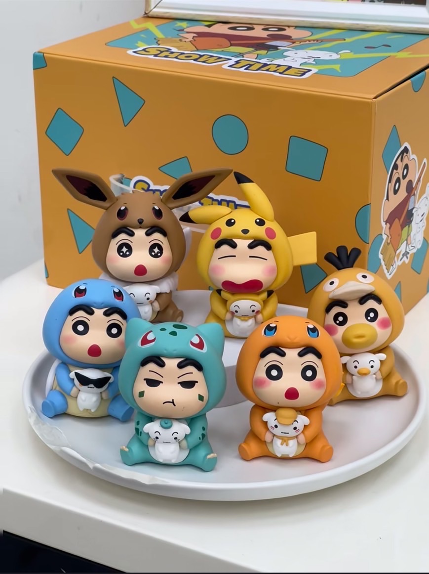 神奇寶貝x蠟筆小新公仔♡