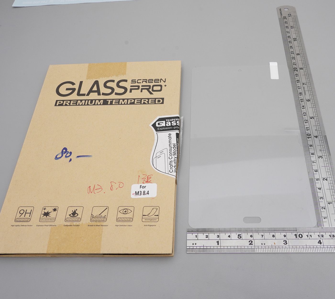 GMO出清特價Huawei 華為 MediaPad M3 Lite 青春版 8吋 9H鋼化玻璃貼 防爆玻璃膜 全有膠 透