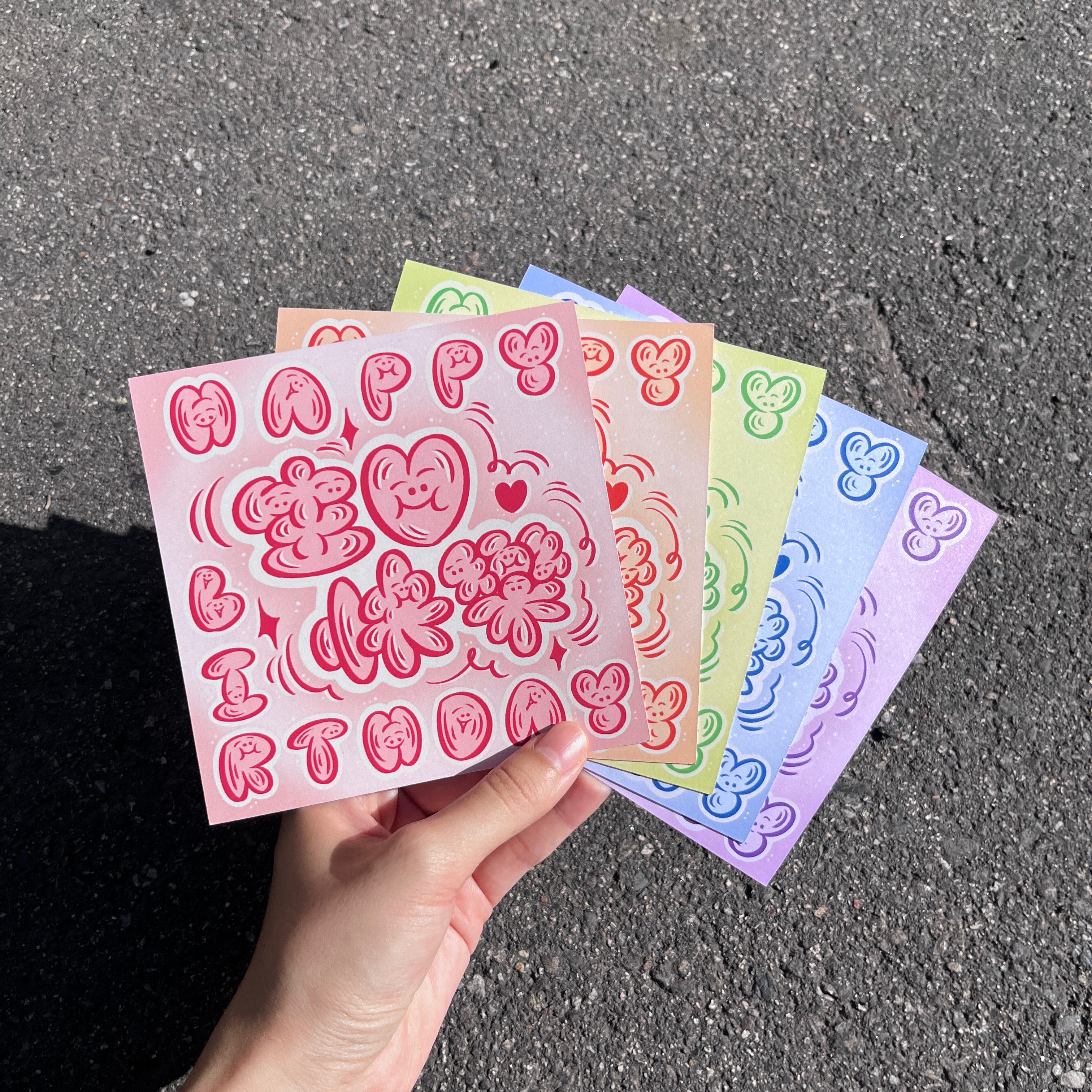 ｜鴨肉畫字｜生日卡片｜
