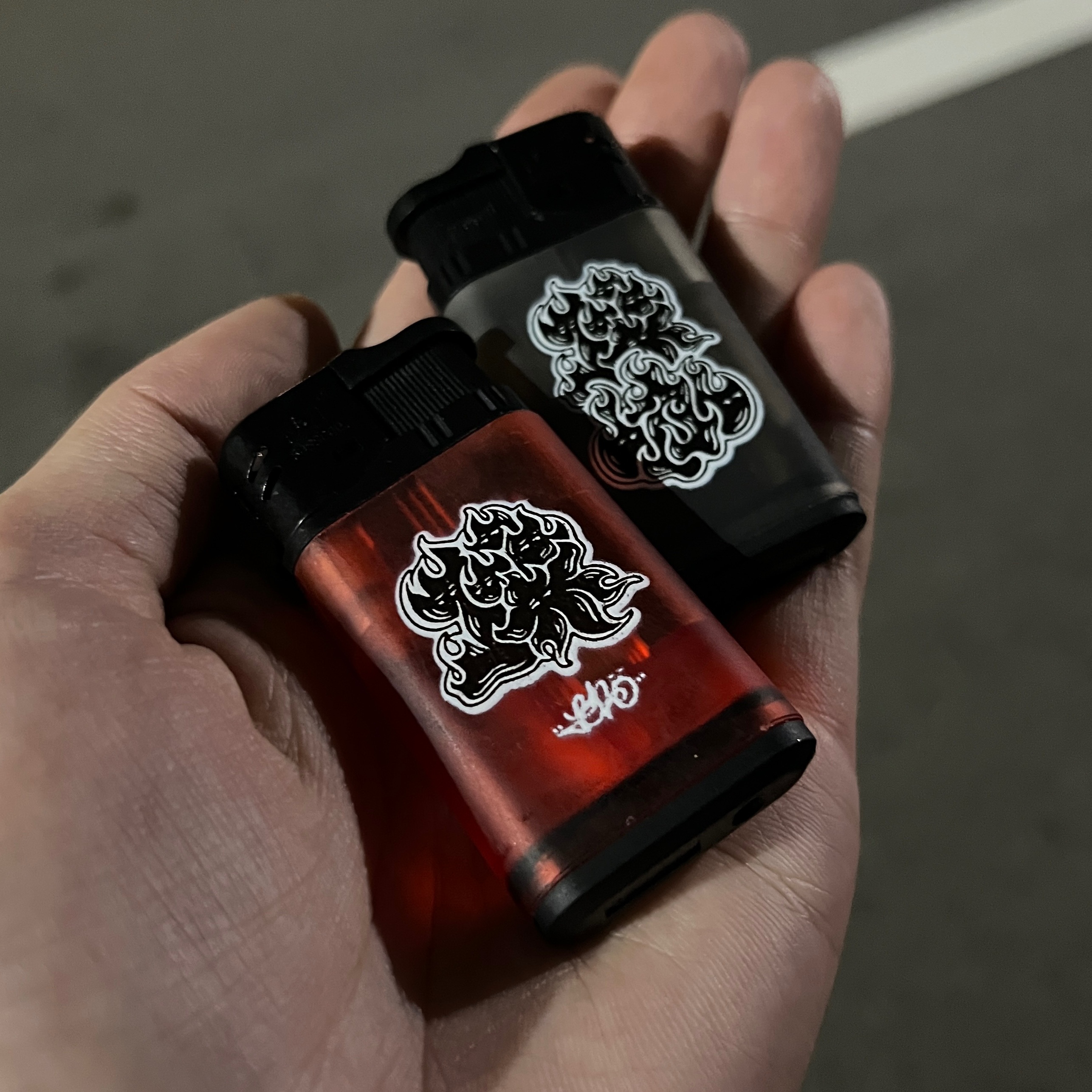鴨肉畫字｜躁咖打火機｜