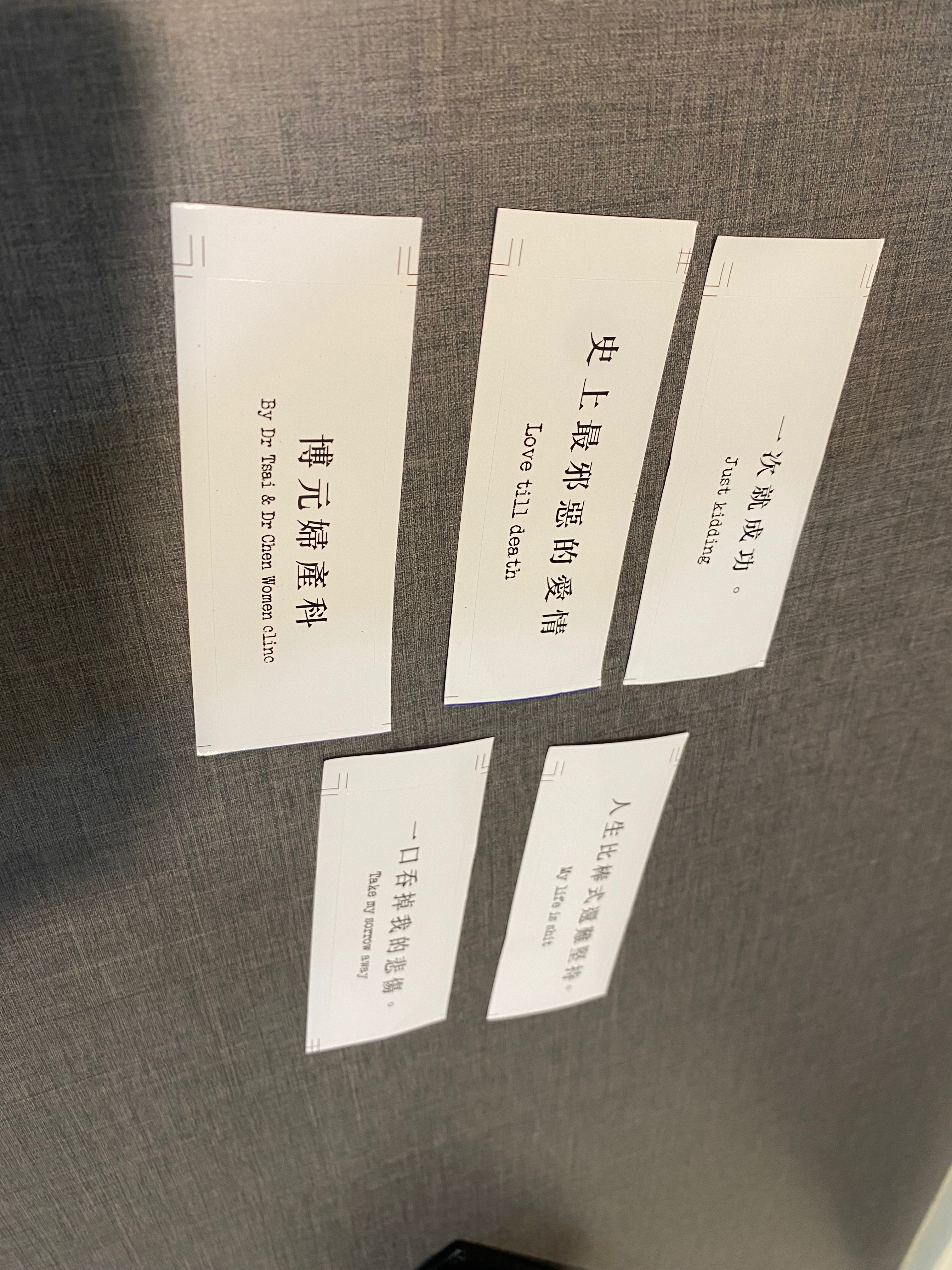 蔡醫師的文青悲傷語錄防水貼紙