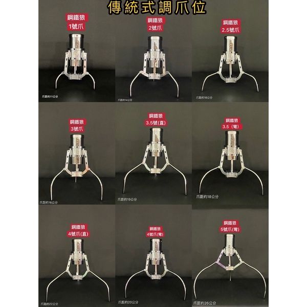 ☀️RJ專業製爪❤️鋼鐵狼爪🐺 （傳統式爪位）（砲管14線圈）（狼皇15線圈）-娃娃機爪子