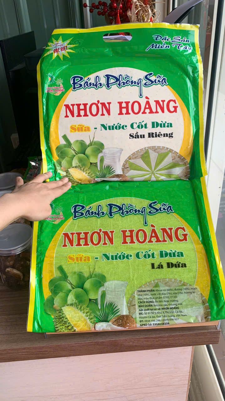 越南榴槤椰奶餅 Bánh phồng sữa（牛奶 / 香蘭葉）