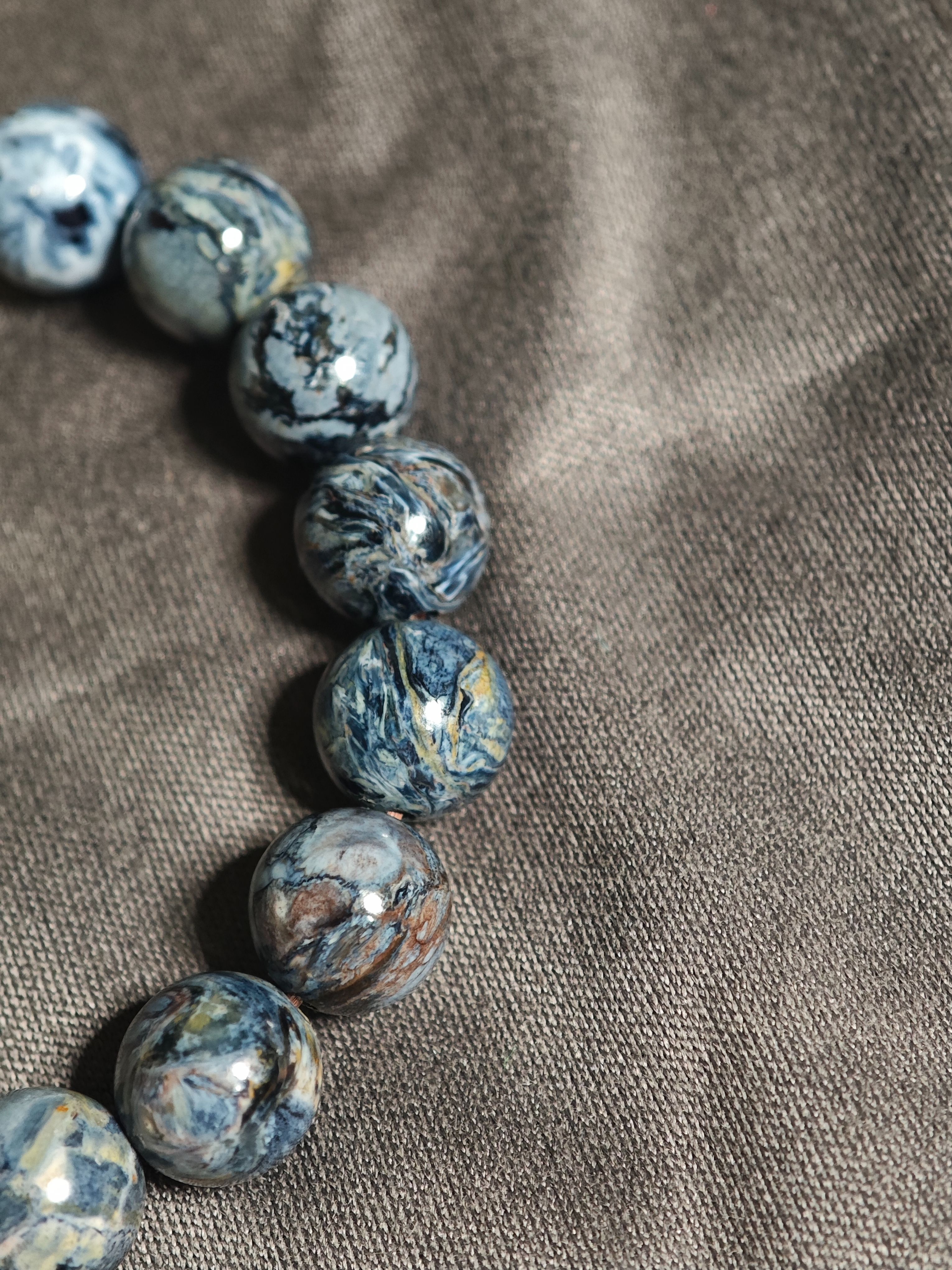 8咪納米比亞牛仔藍彼得石