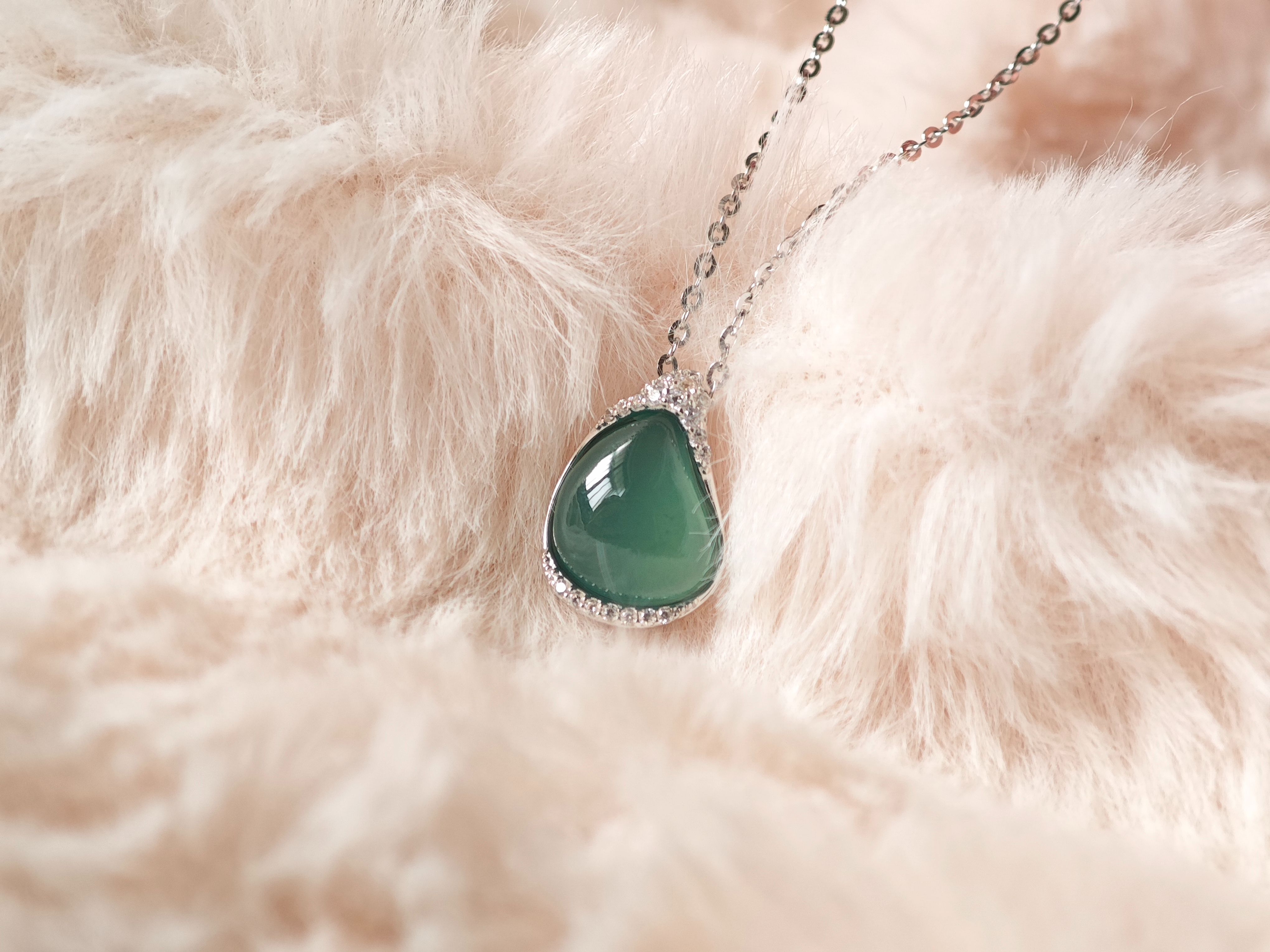 Mu_朝露•瓜地馬拉s925純銀項鍊