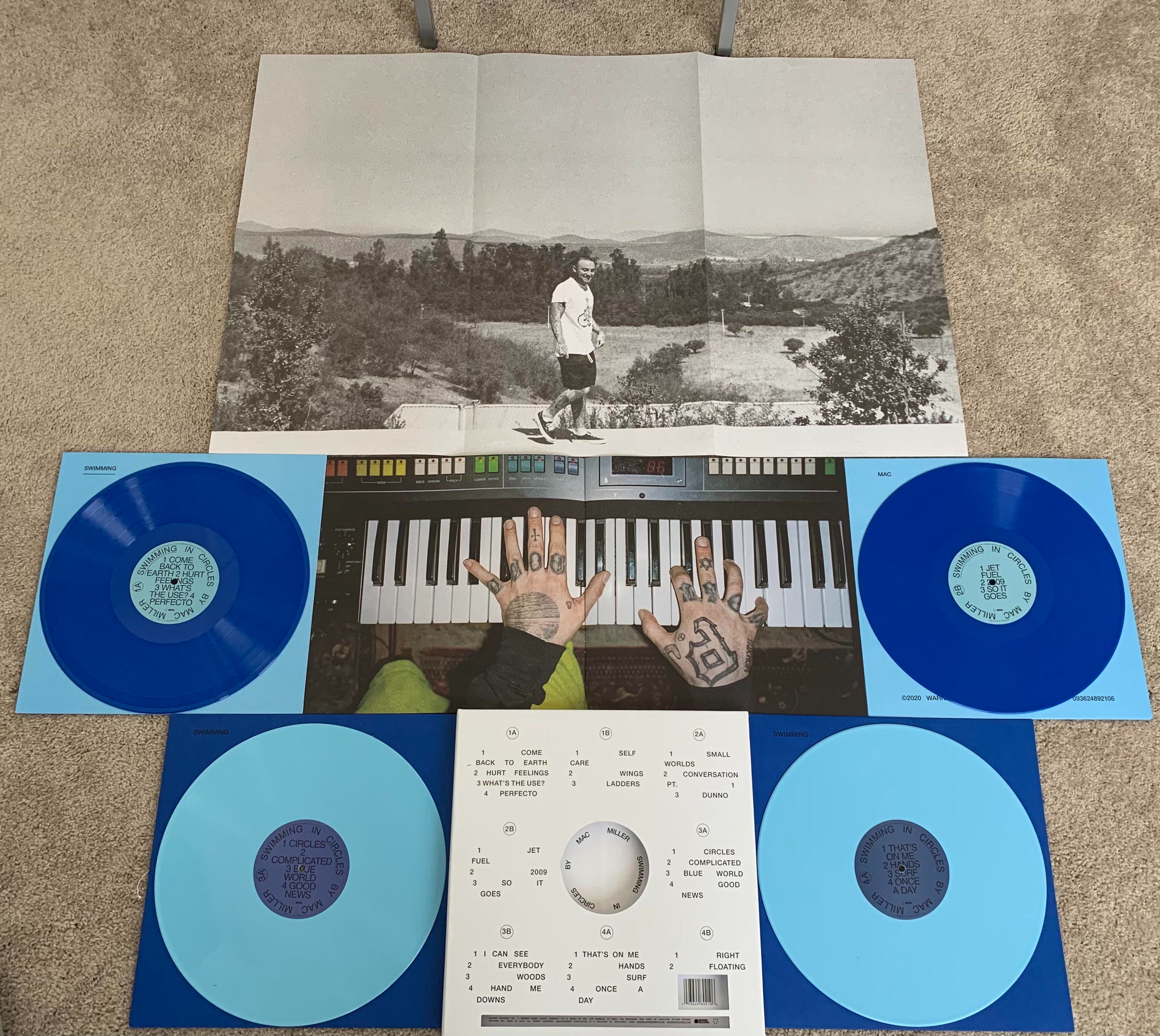 Mac Miller - Swimming In Circles 4LP 絕版盒裝全新彩膠