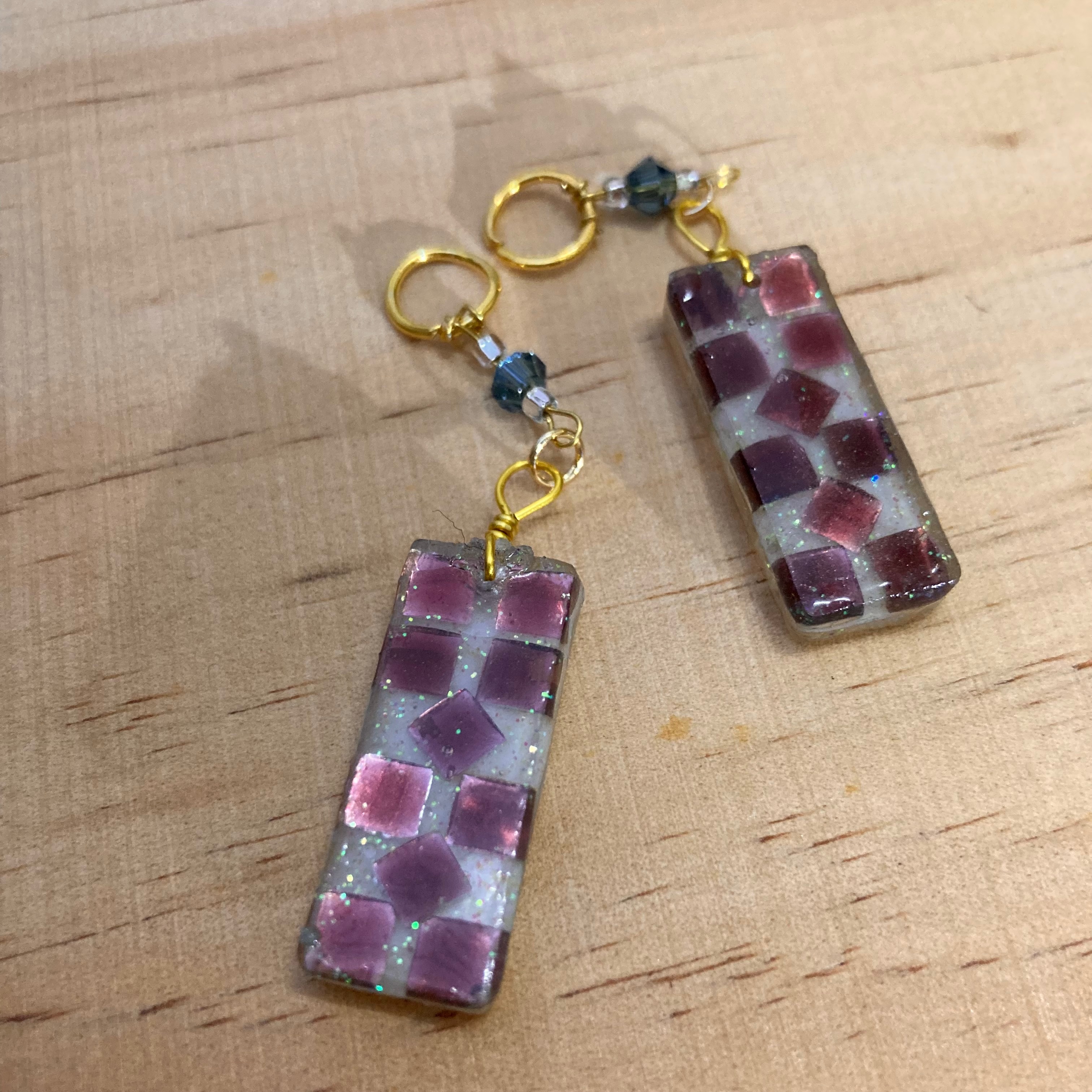 閃閃方塊耳環（耳針式請備註）