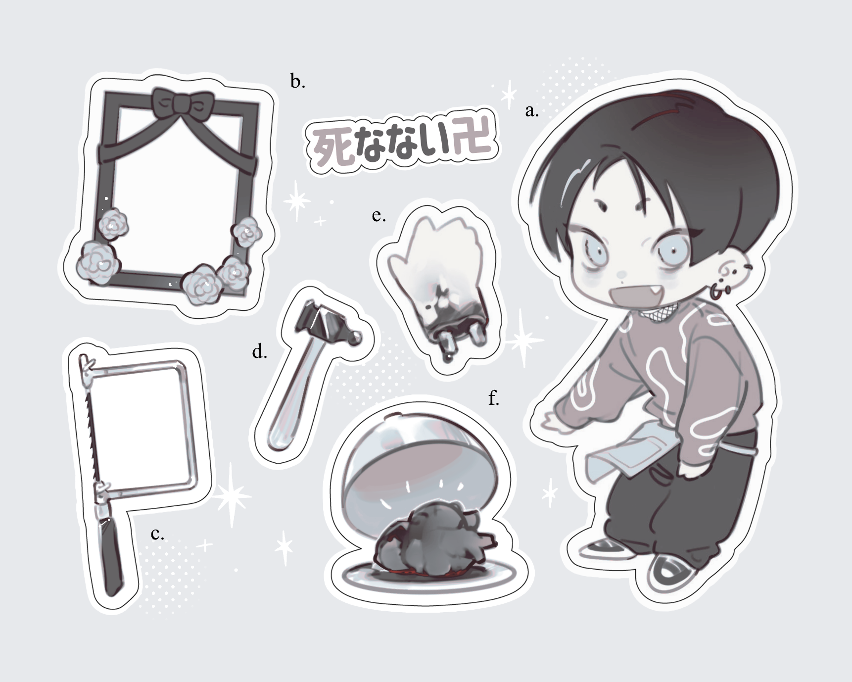 原創⌇死なないあの子 : 裏天國 - 透明半斷圖鑑貼